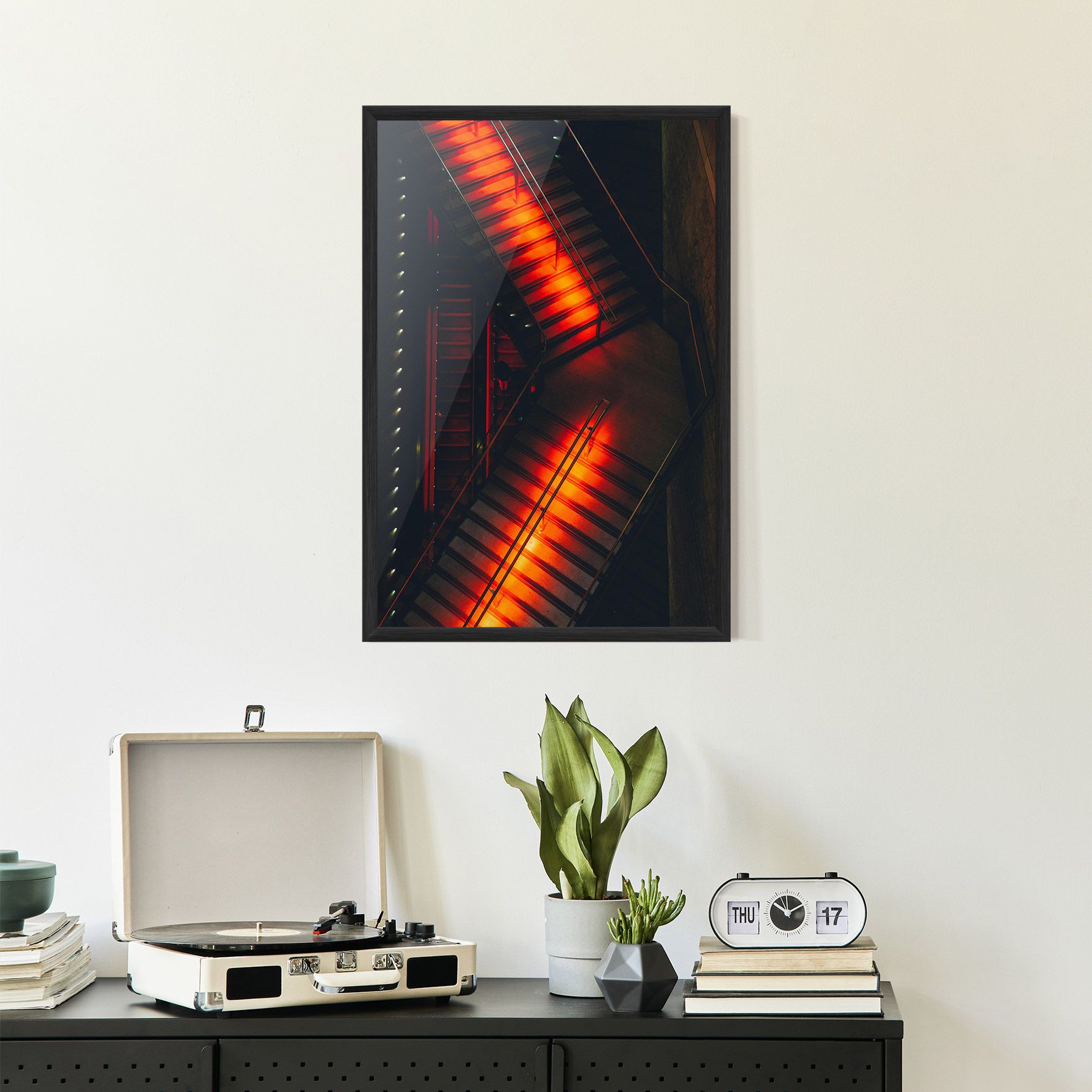 Orange Light Stairs mockup 2