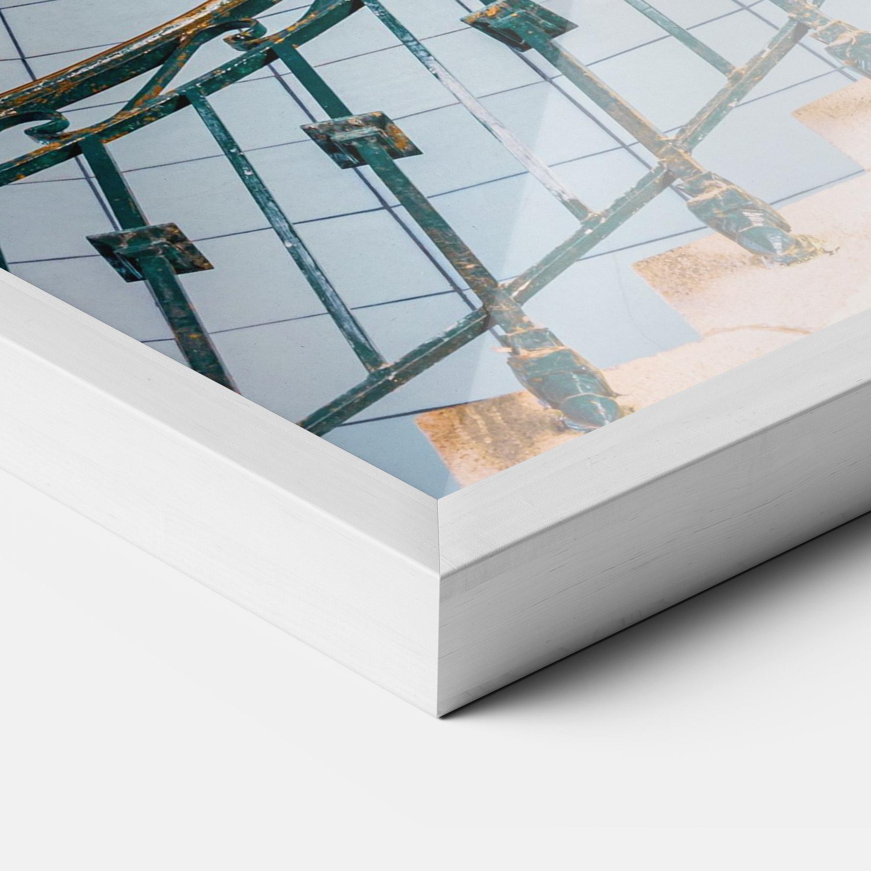 Рамкиран постер Blue Opaline Stairs mockup 3