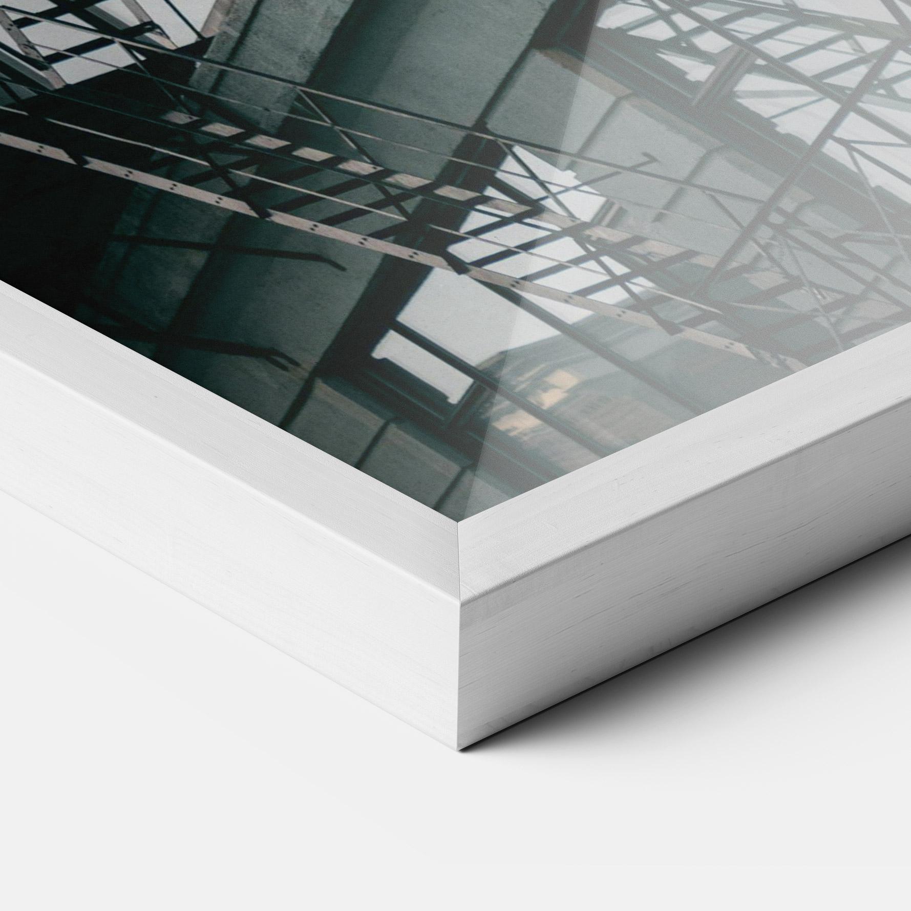 Рамкиран постер Building Stairs mockup 3