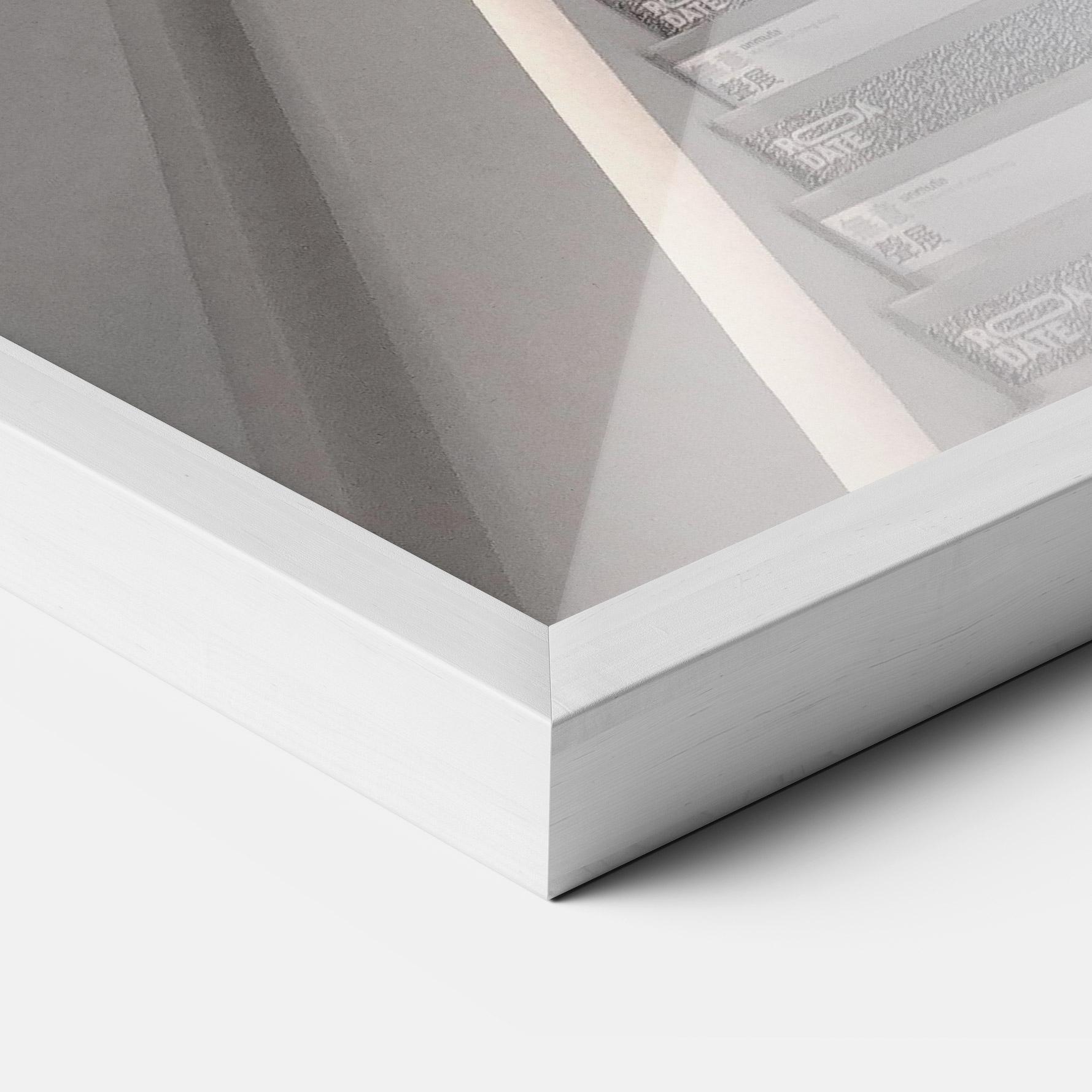 Рамкиран постер White Line Stairs mockup 3