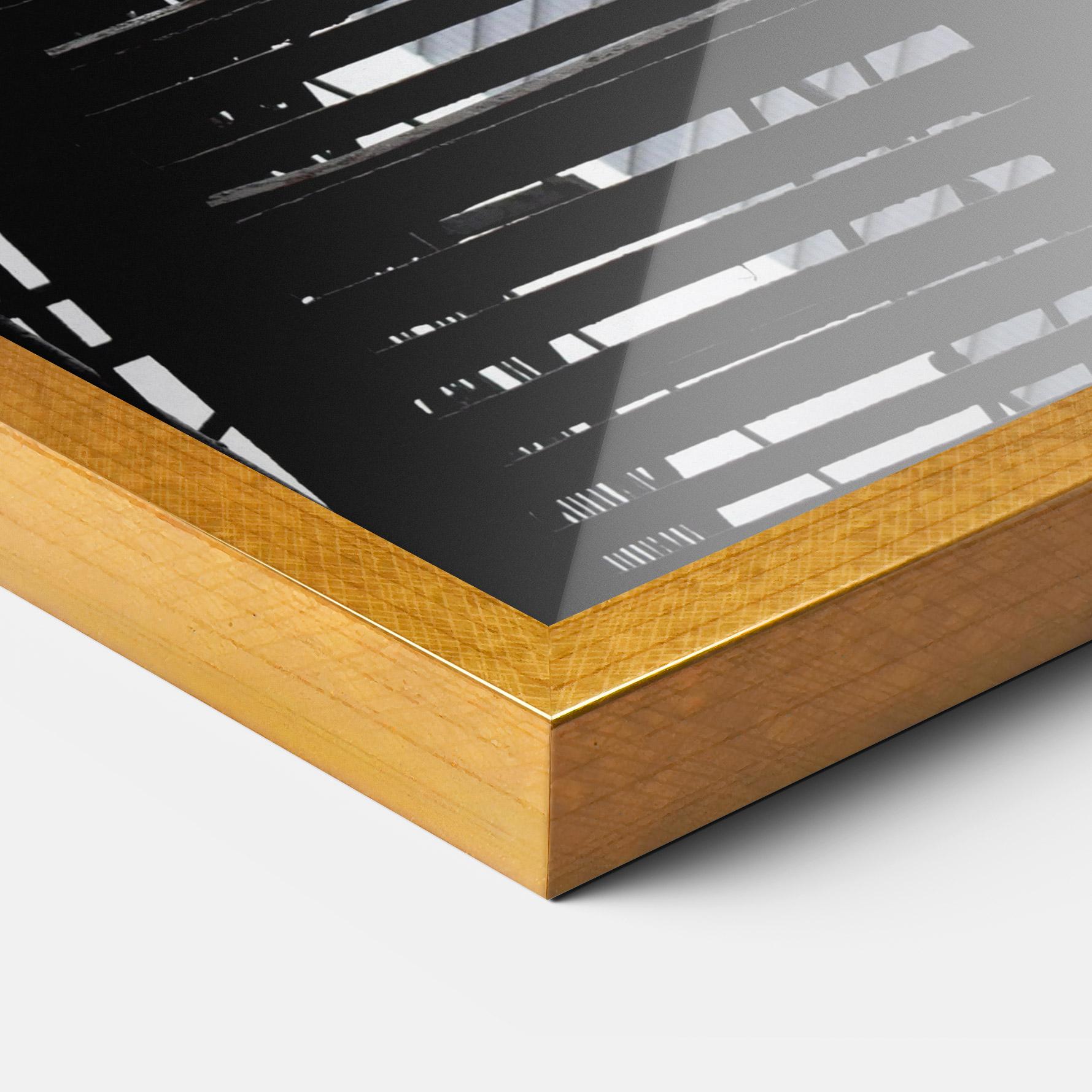 Рамкиран постер Black Stairs Floating mockup 3