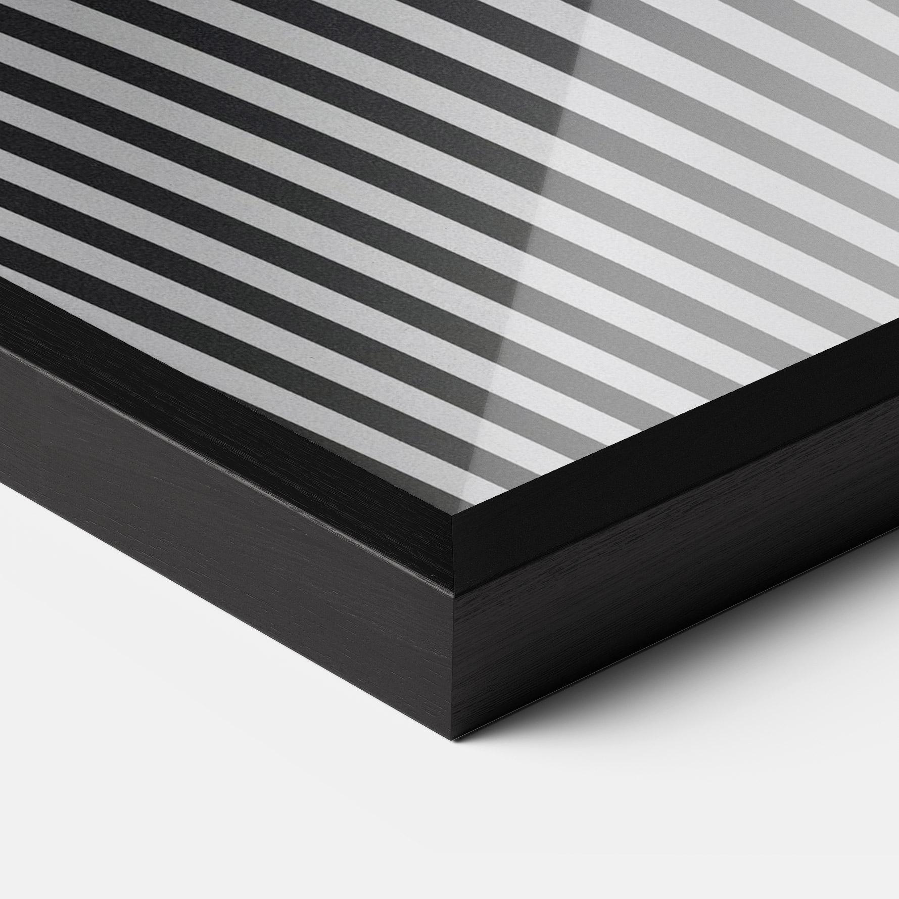 Рамкиран постер White Ball Lines mockup 3