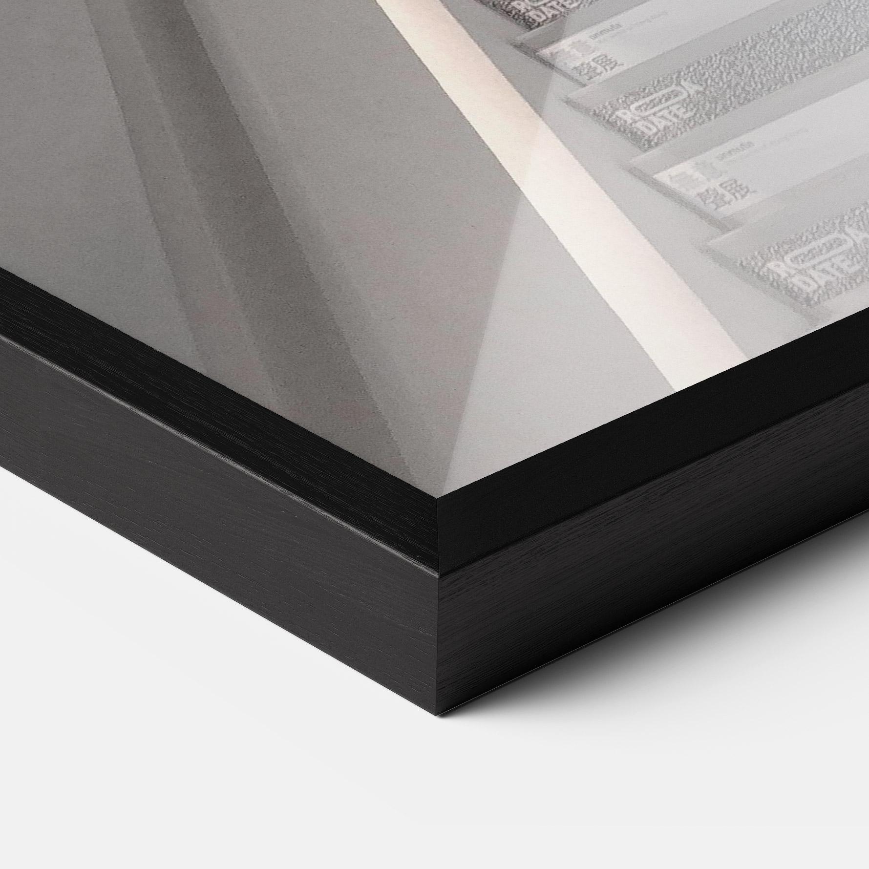 Рамкиран постер White Line Stairs mockup 3