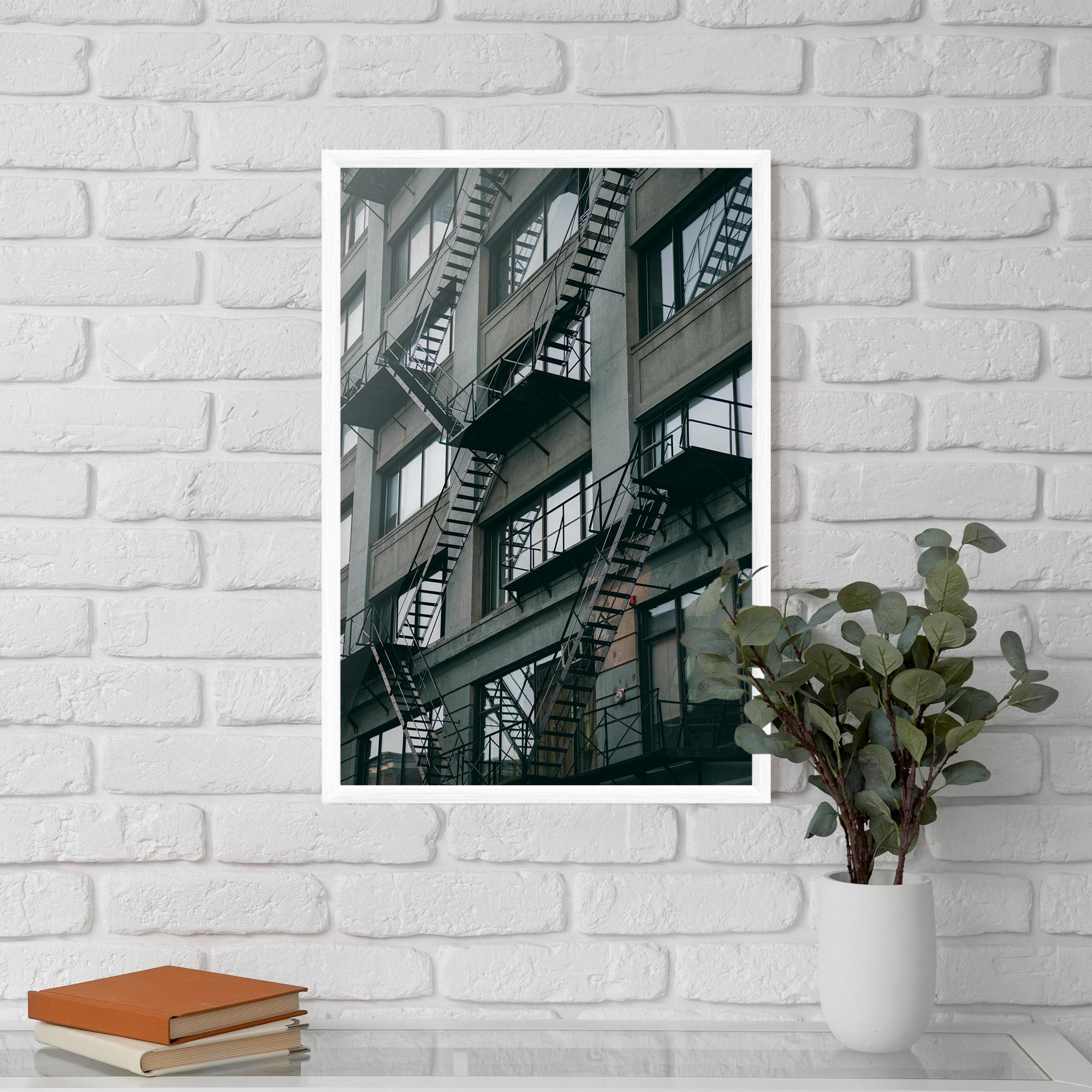 Рамкиран постер Building Stairs mockup 5