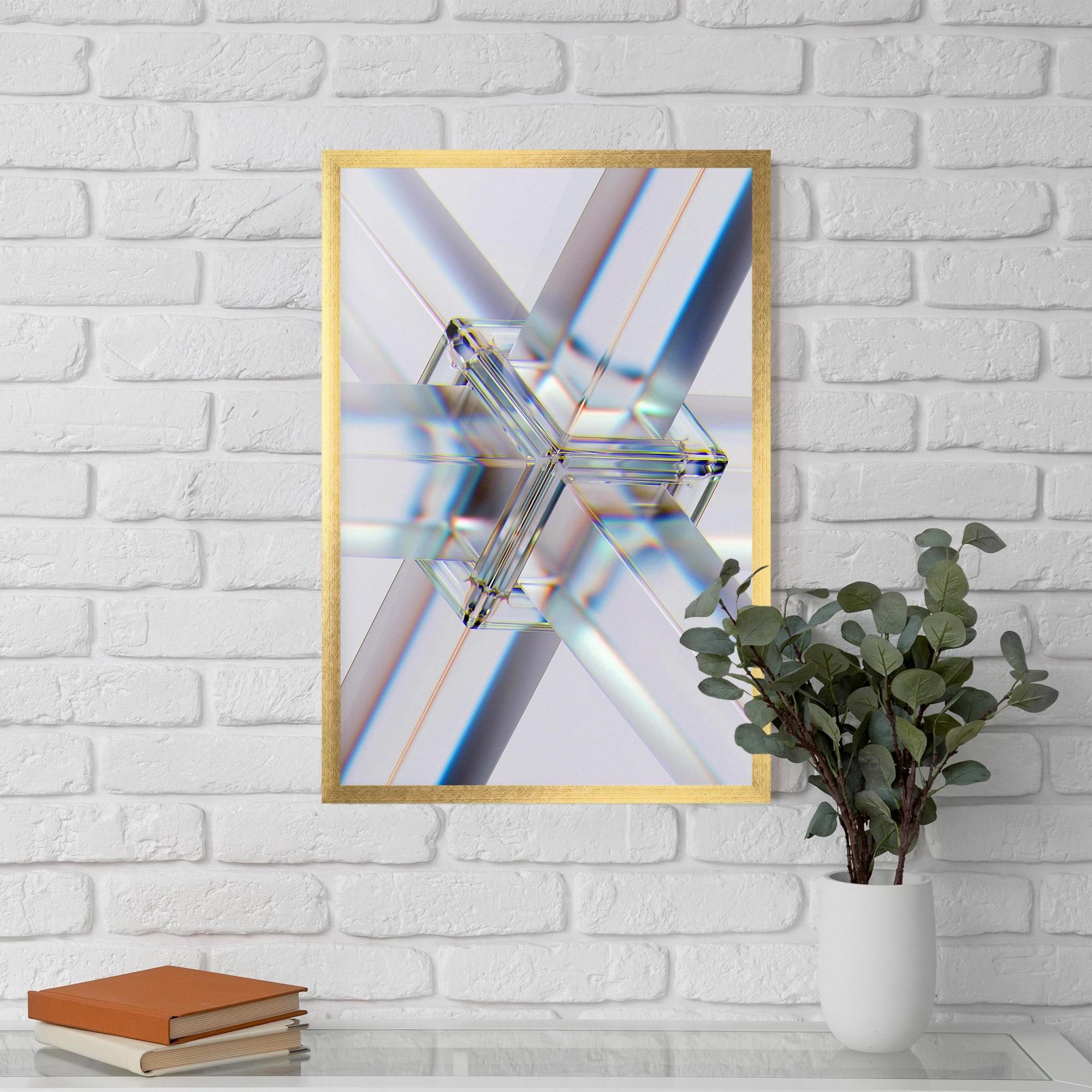 Рамкиран постер Glass Shape mockup 5