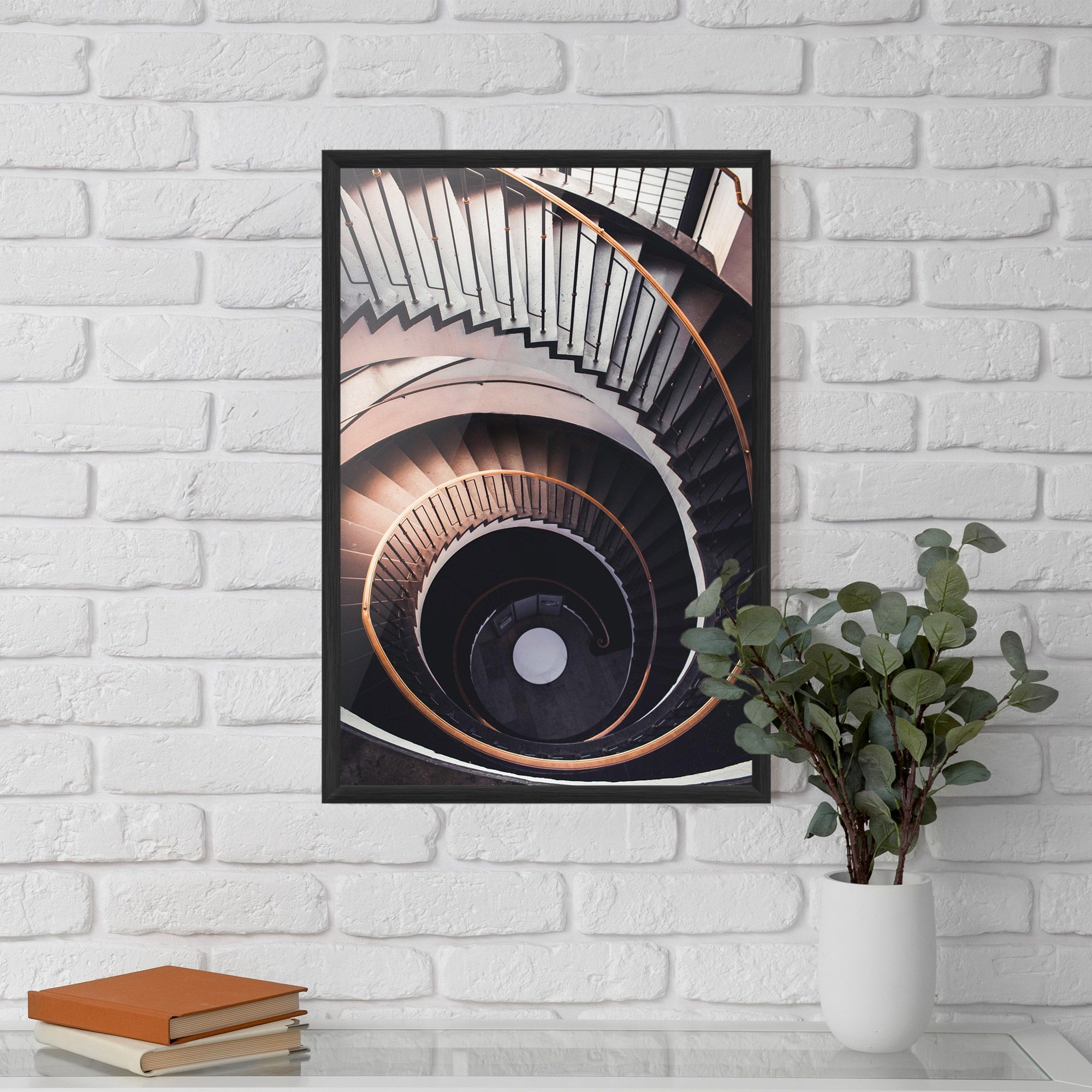 Grey Stairs Spiral mockup 5