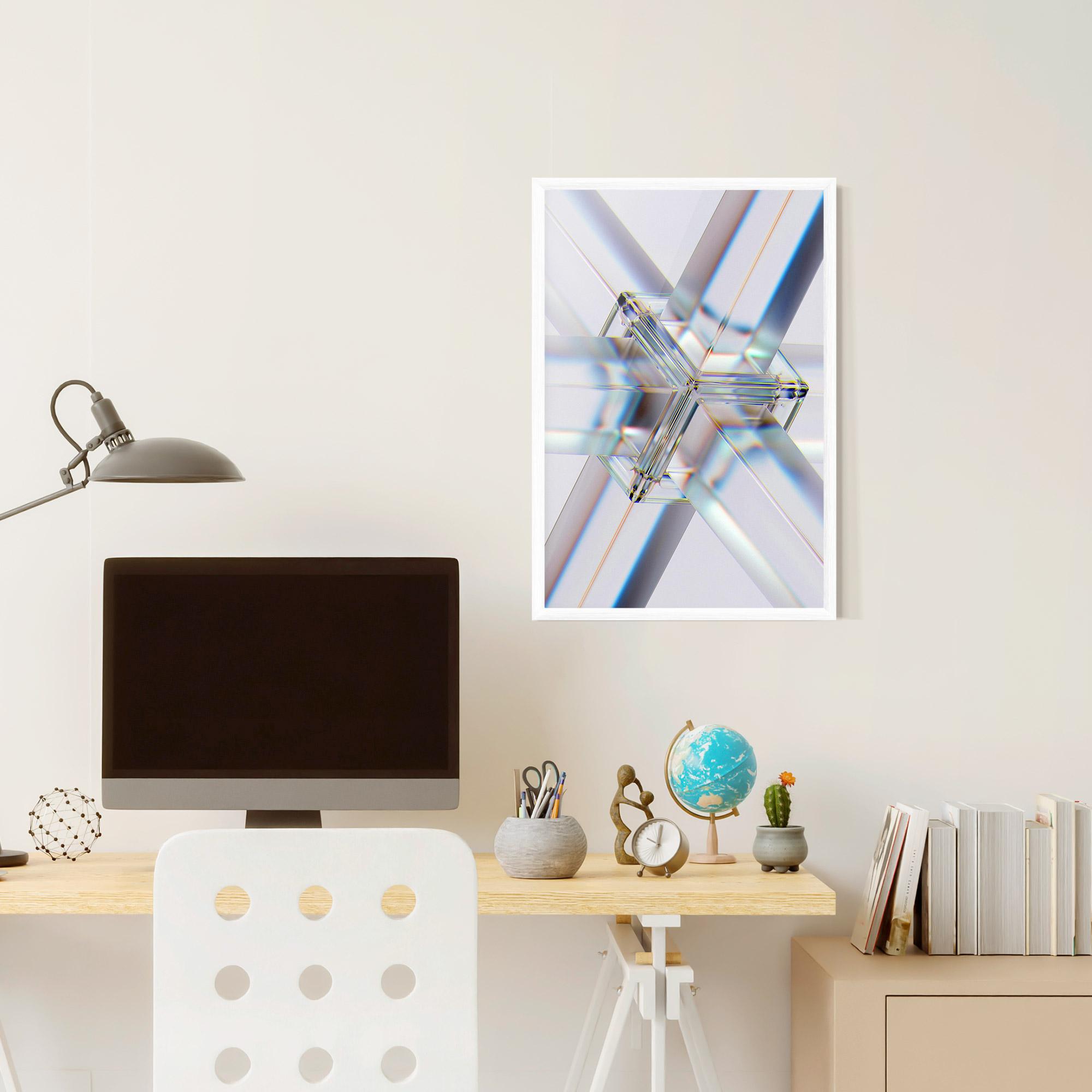 Рамкиран постер Glass Shape mockup 6