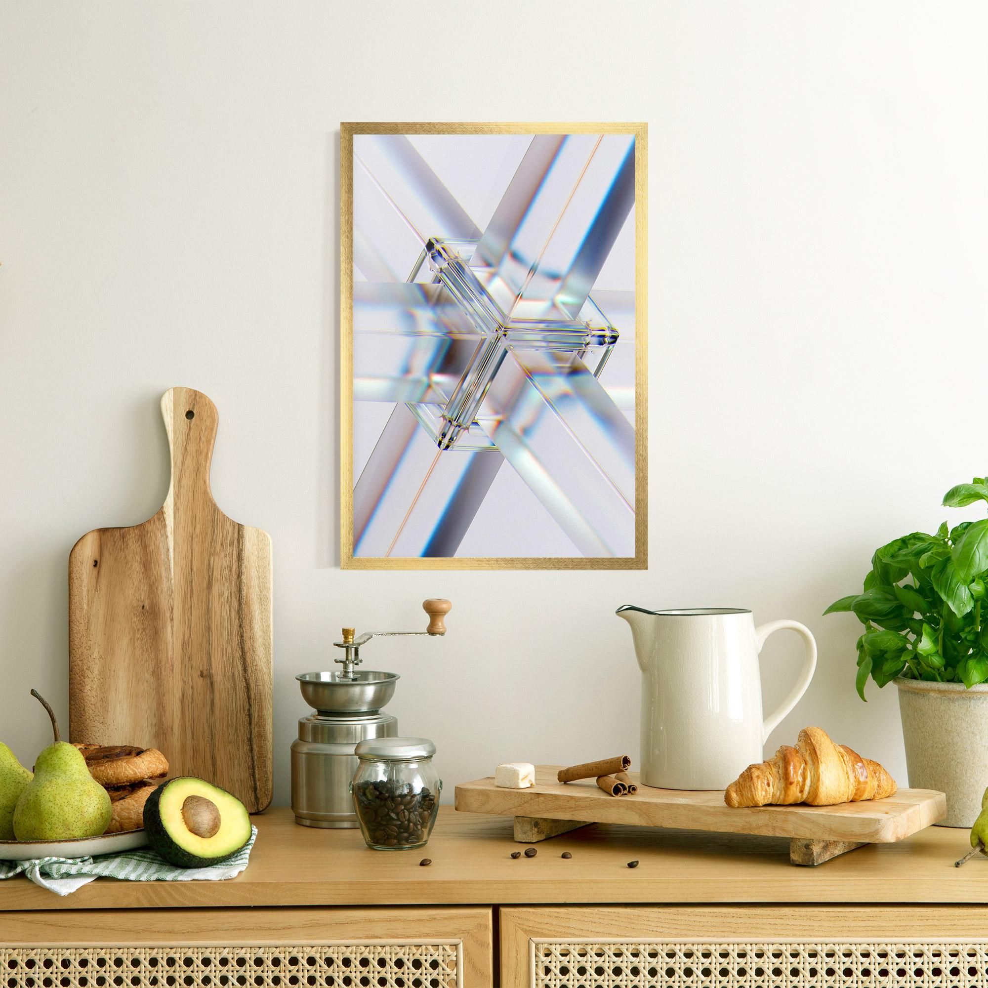 Рамкиран постер Glass Shape mockup 8