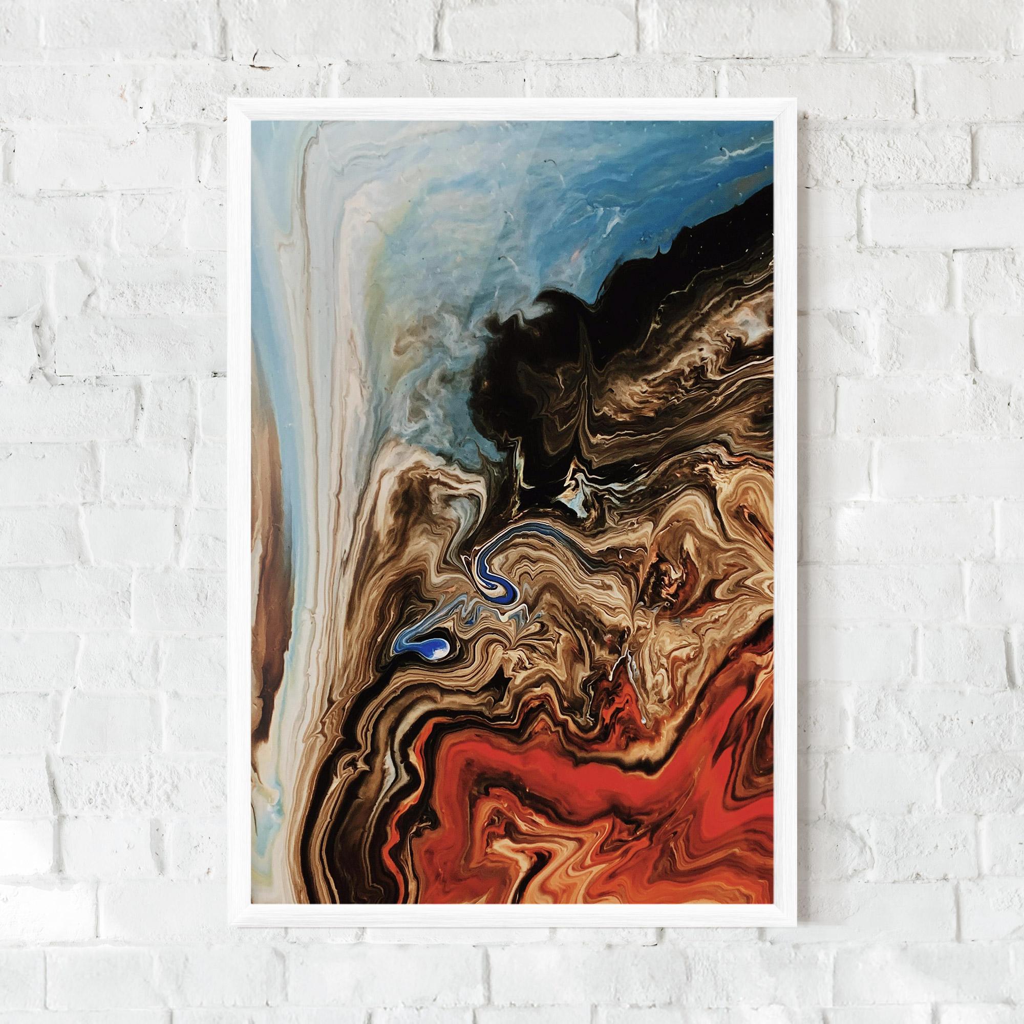 Рамкиран постер Abstract Waterfall mockup 0