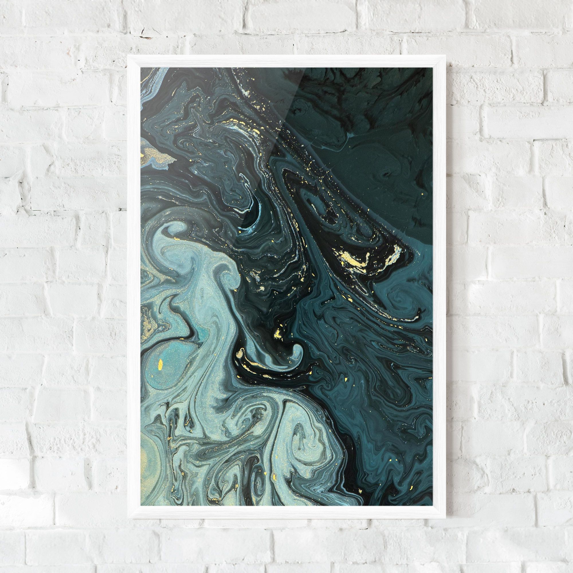 Dark Blue Golden Marble mockup 0