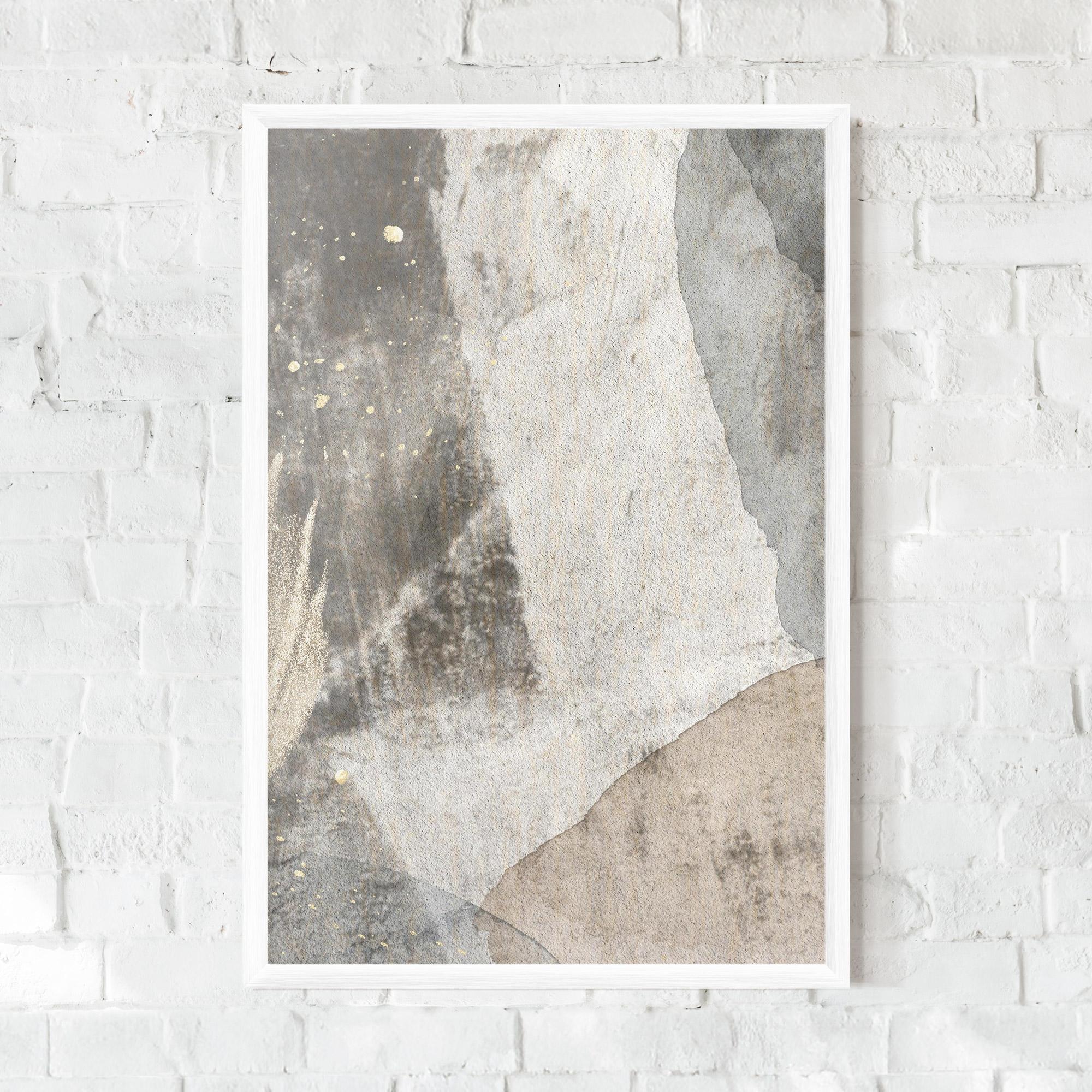 Рамкиран постер Light Cream Marble mockup 0