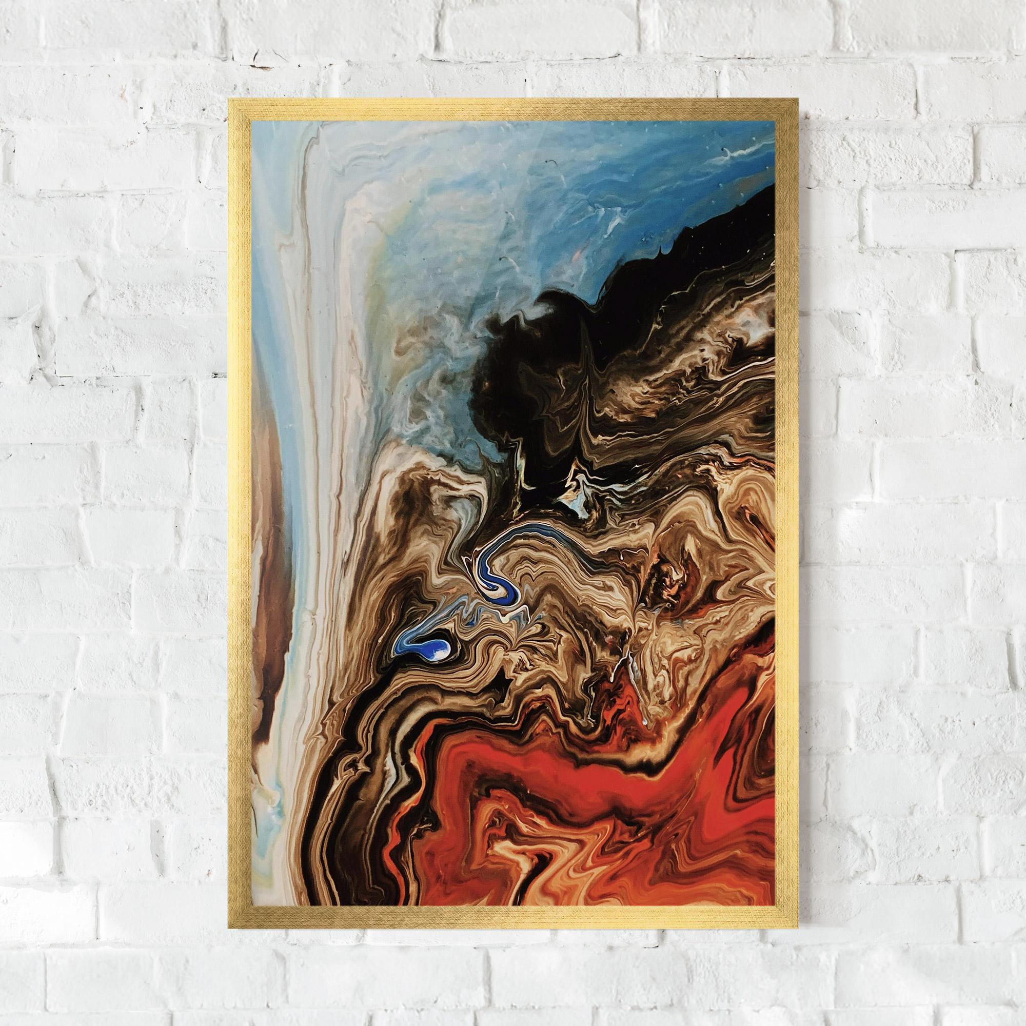 Рамкиран постер Abstract Waterfall mockup 0