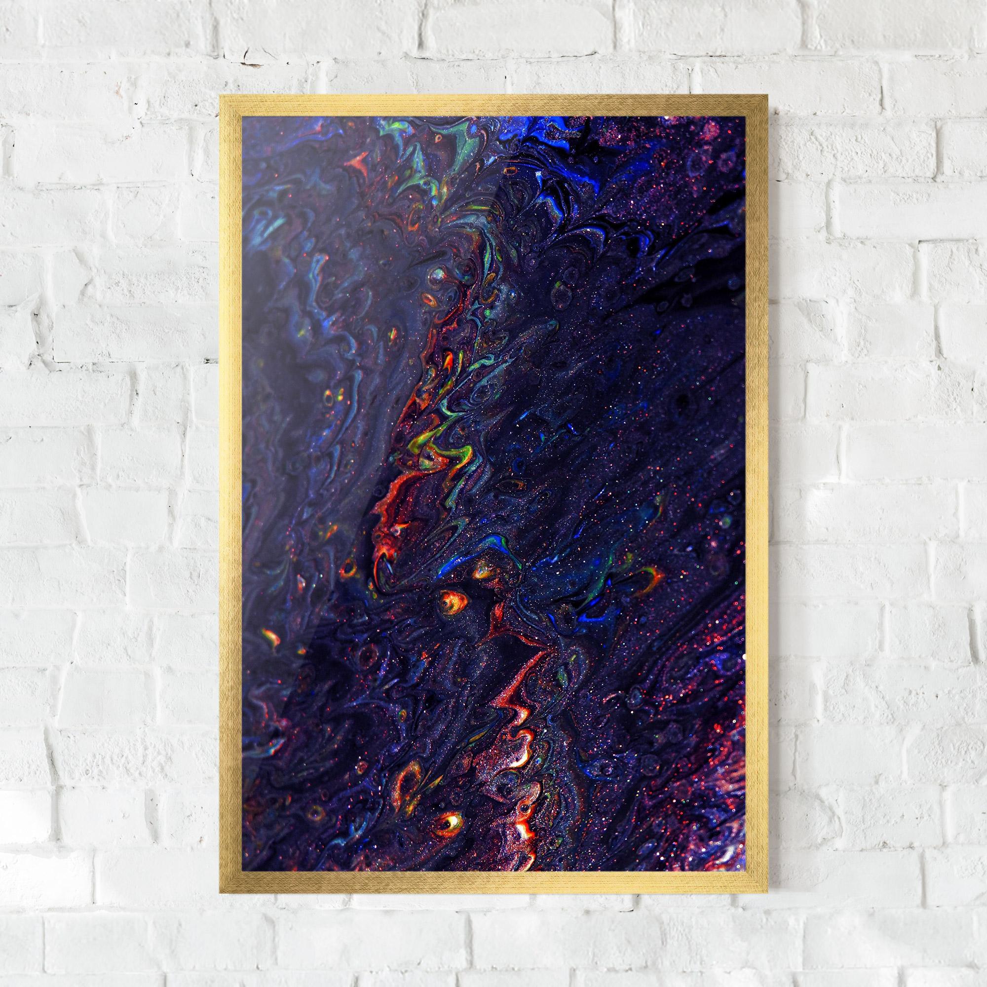 Рамкиран постер Dark Purple Texture mockup 0