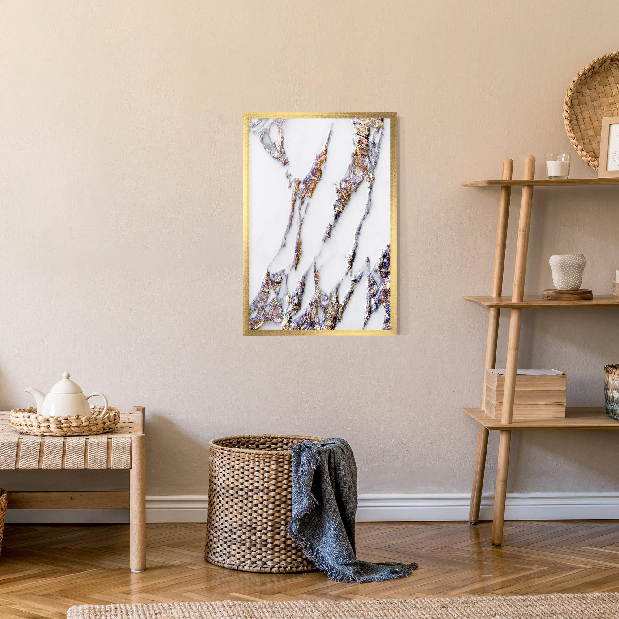 Рамкиран постер Beautiful Color Marble mockup 9