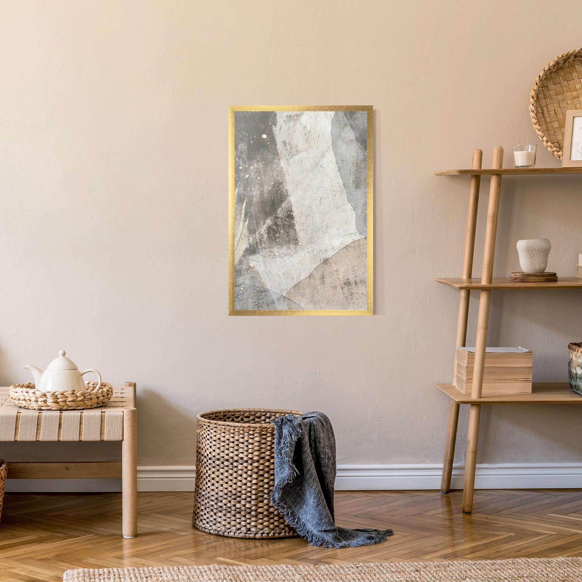 Рамкиран постер Light Cream Marble mockup 9