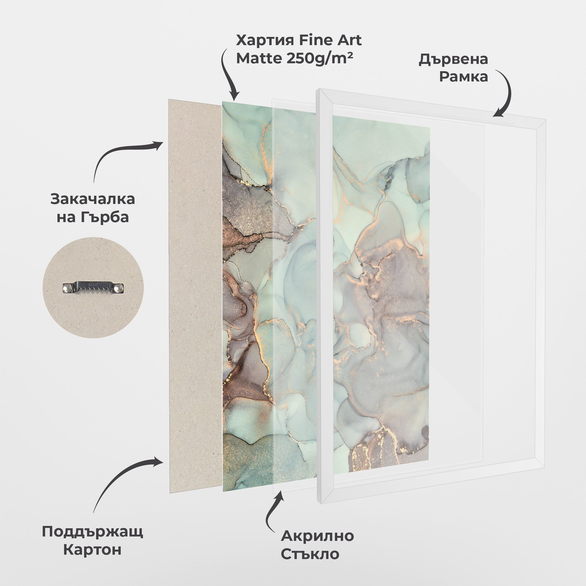 Abstract Turquoise Marble mockup 1