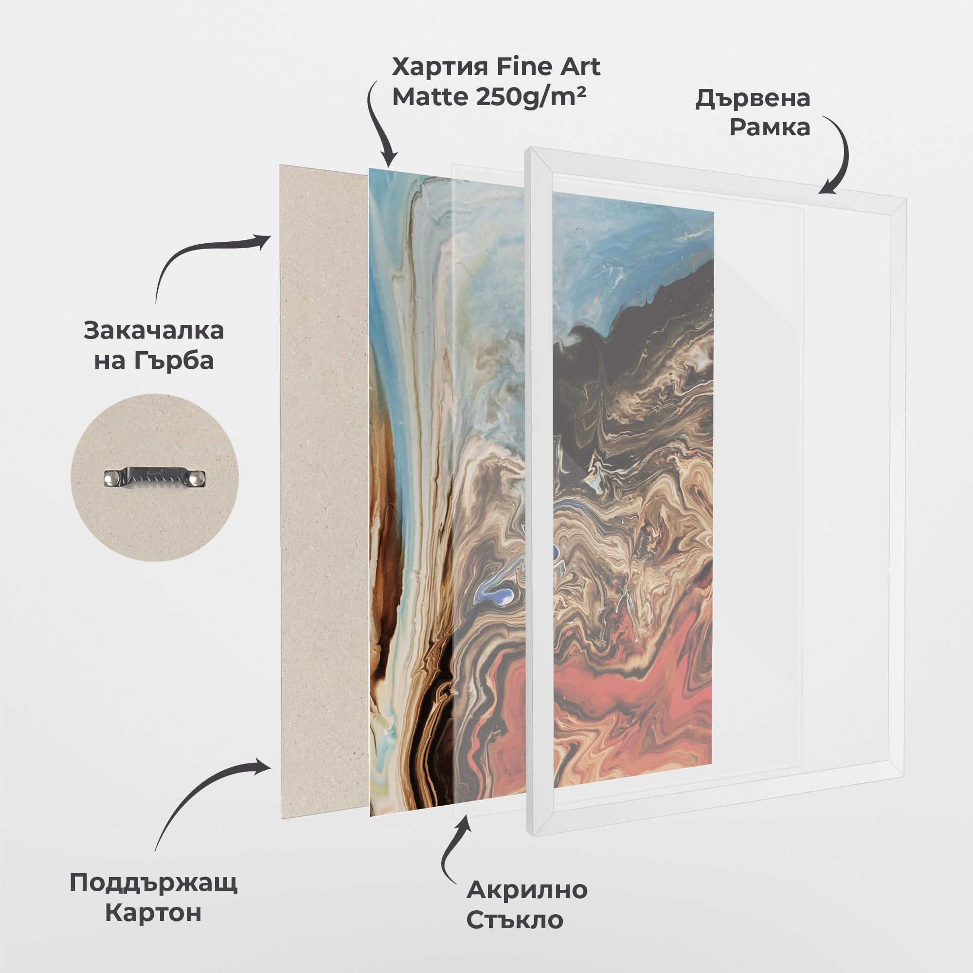 Рамкиран постер Abstract Waterfall mockup 1