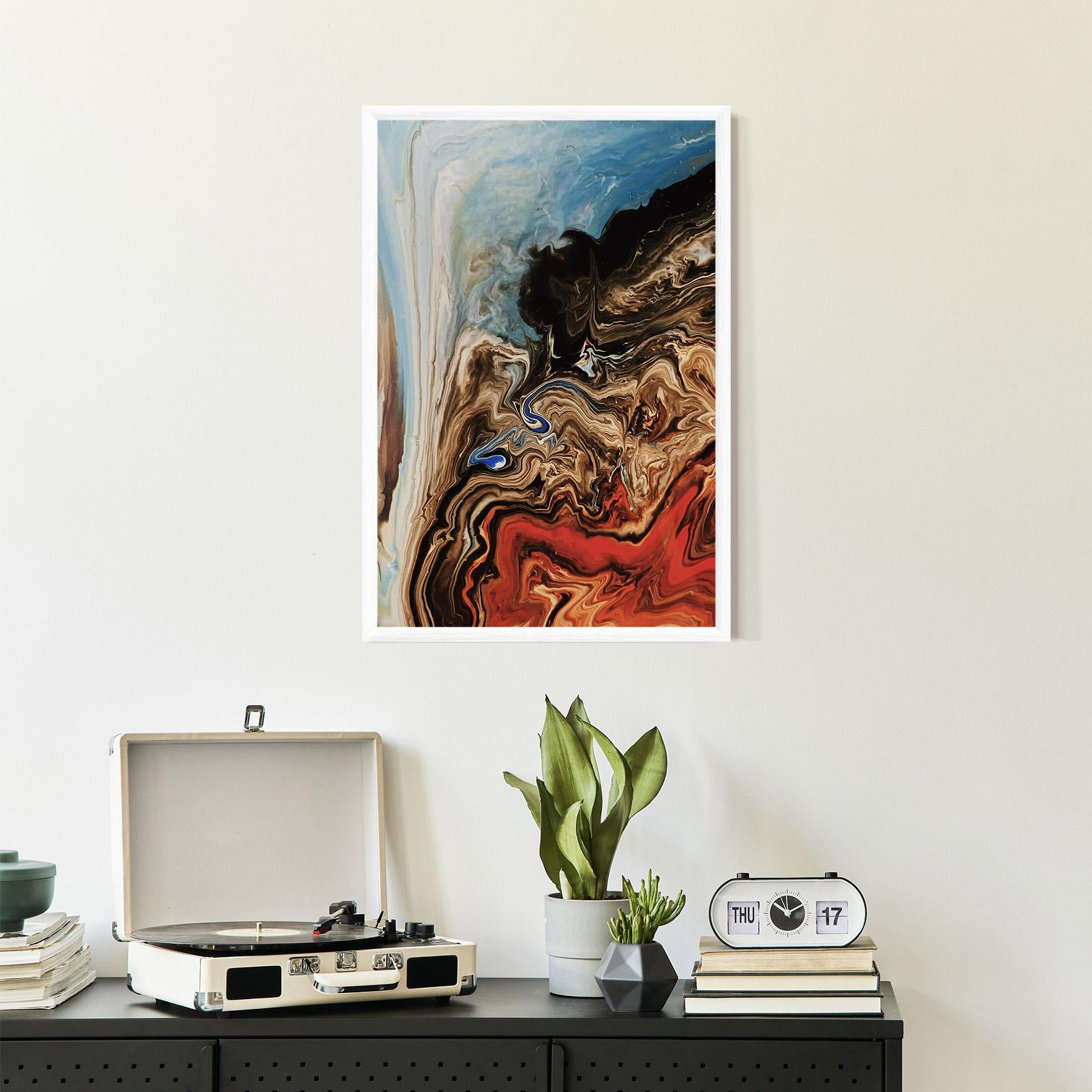 Рамкиран постер Abstract Waterfall mockup 2