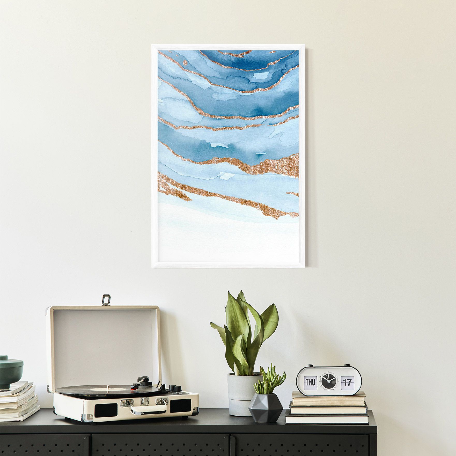 Golden Glitter Blue mockup 2