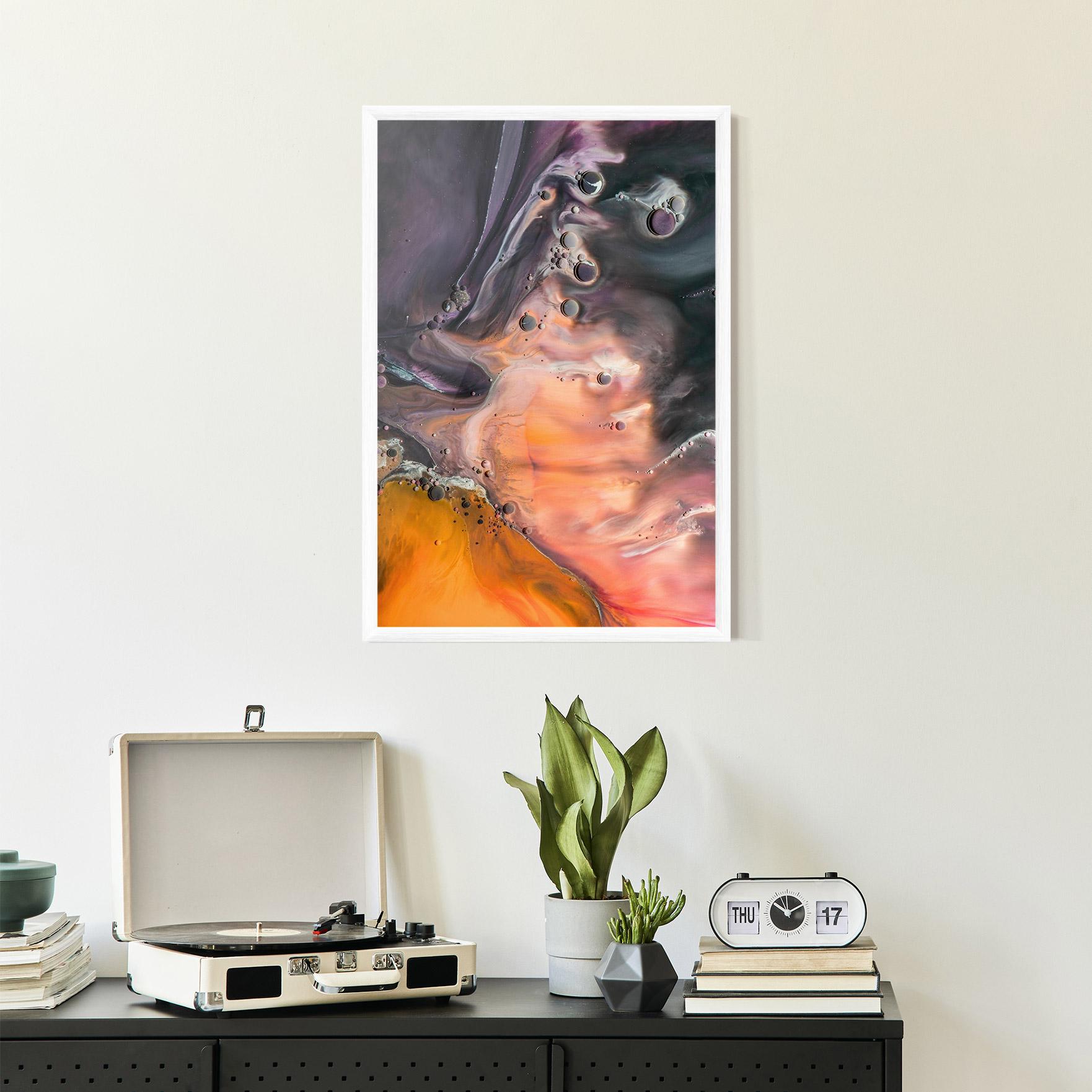 Рамкиран постер Orange Shades mockup 2