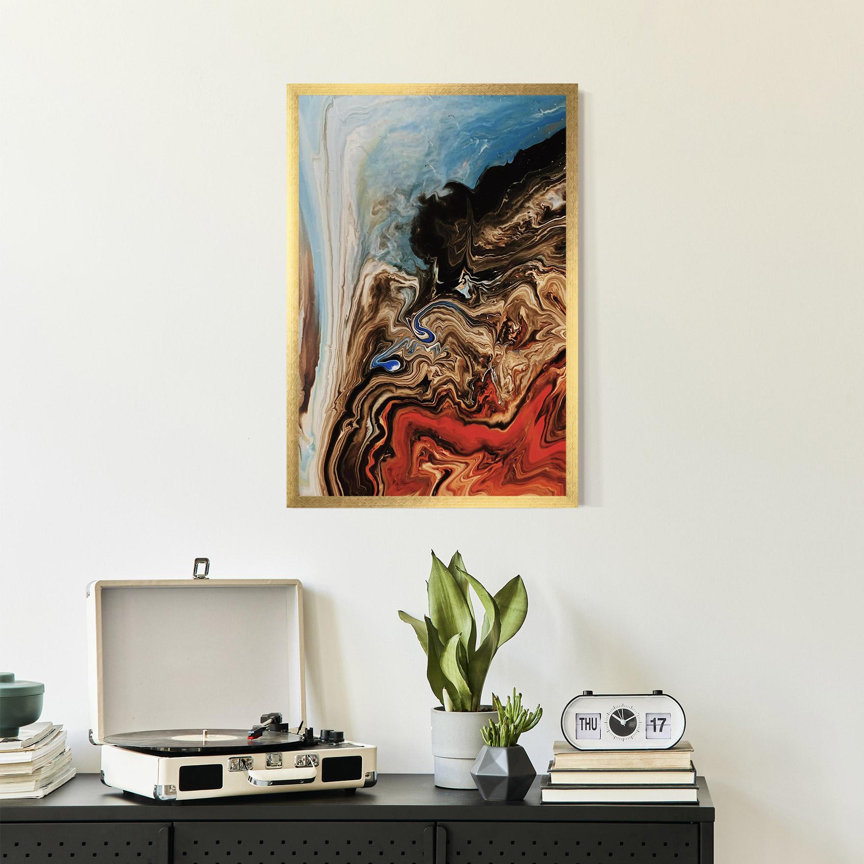 Рамкиран постер Abstract Waterfall mockup 2