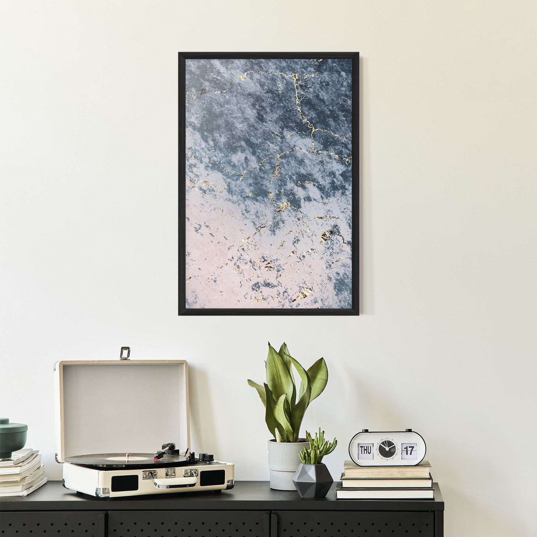 Blue Golden Lines mockup 2