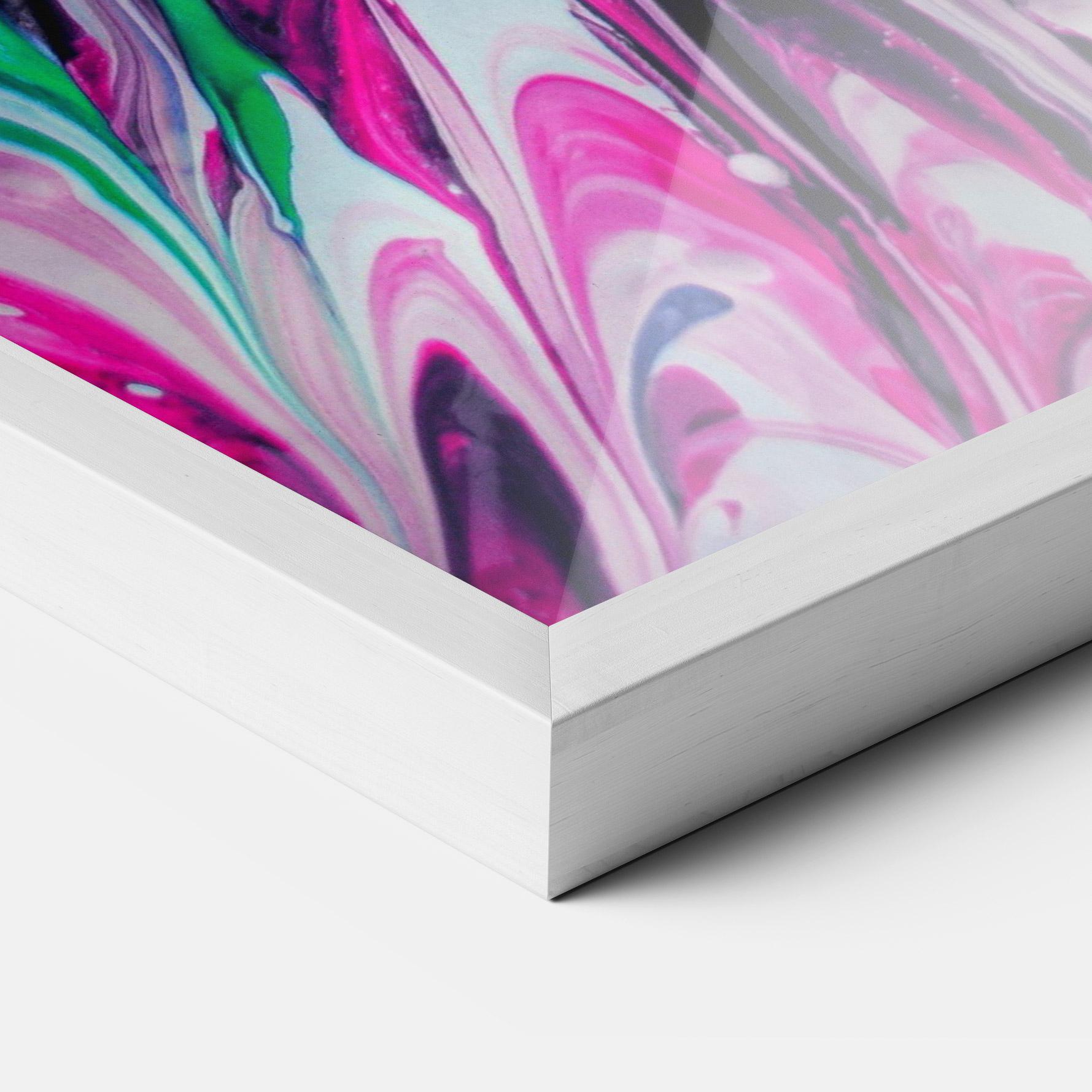 Рамкиран постер Abstract Rose Colours mockup 3