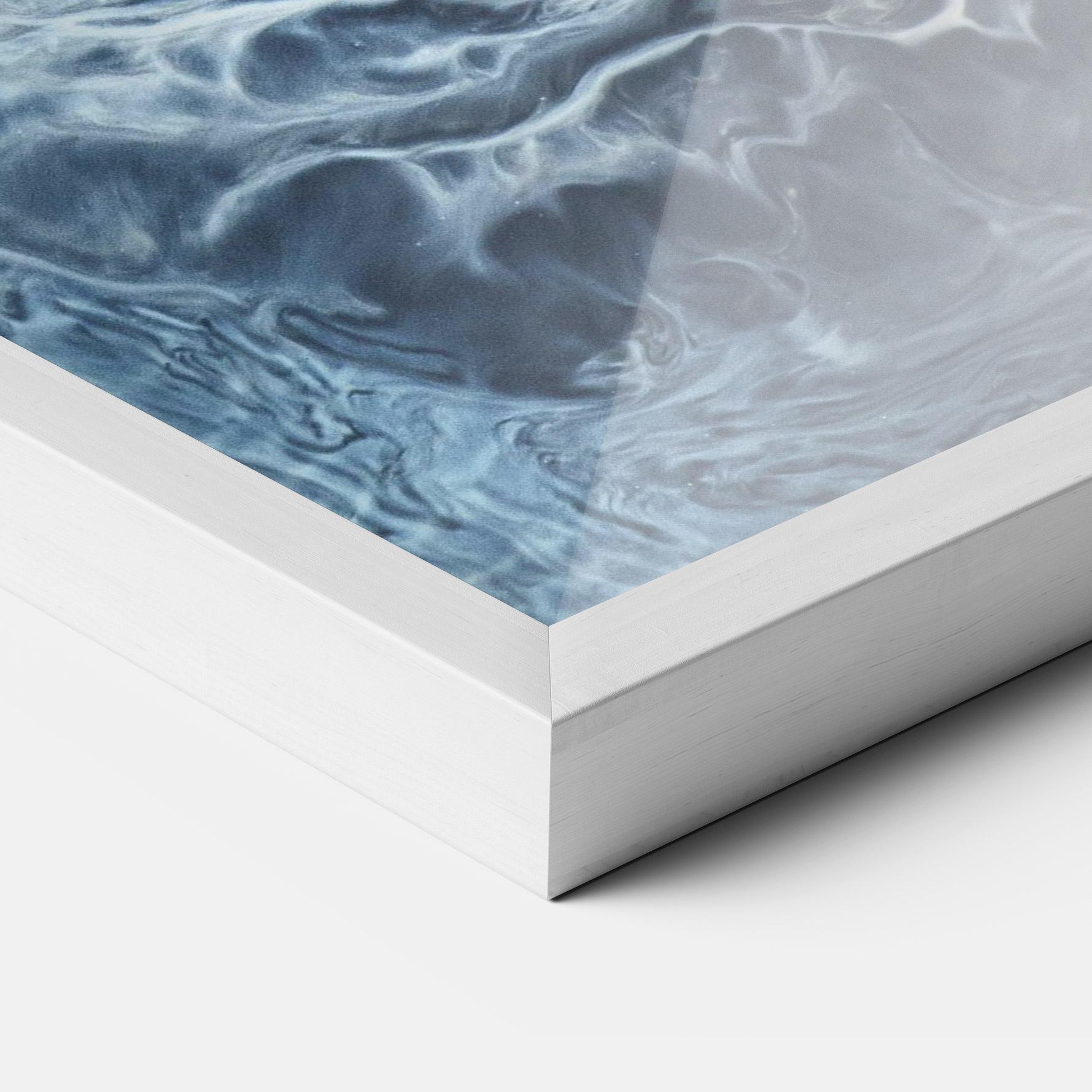 Рамкиран постер Dark Blue Wave mockup 3