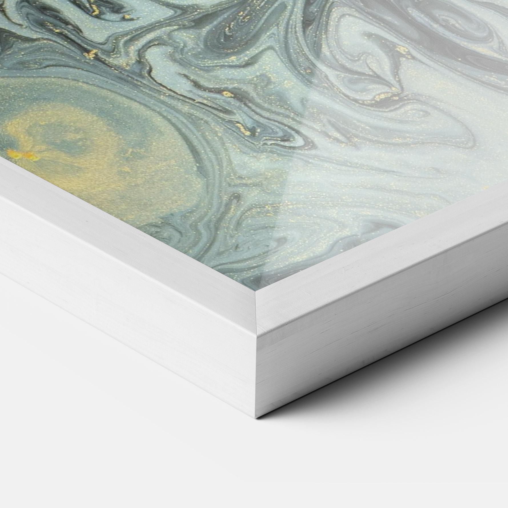 Рамкиран постер Dark Green Painting mockup 3