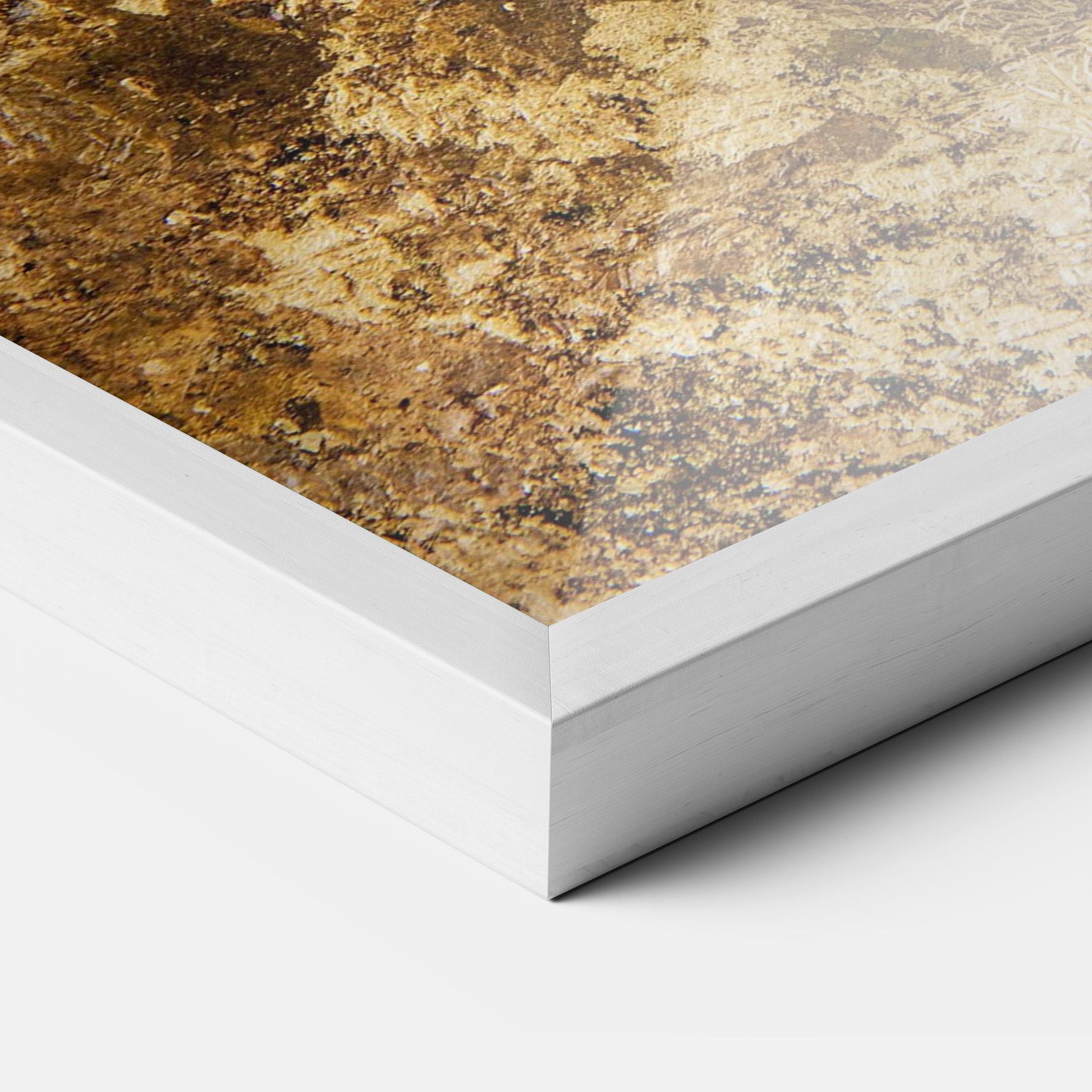 Рамкиран постер Gold Dark Grey mockup 3