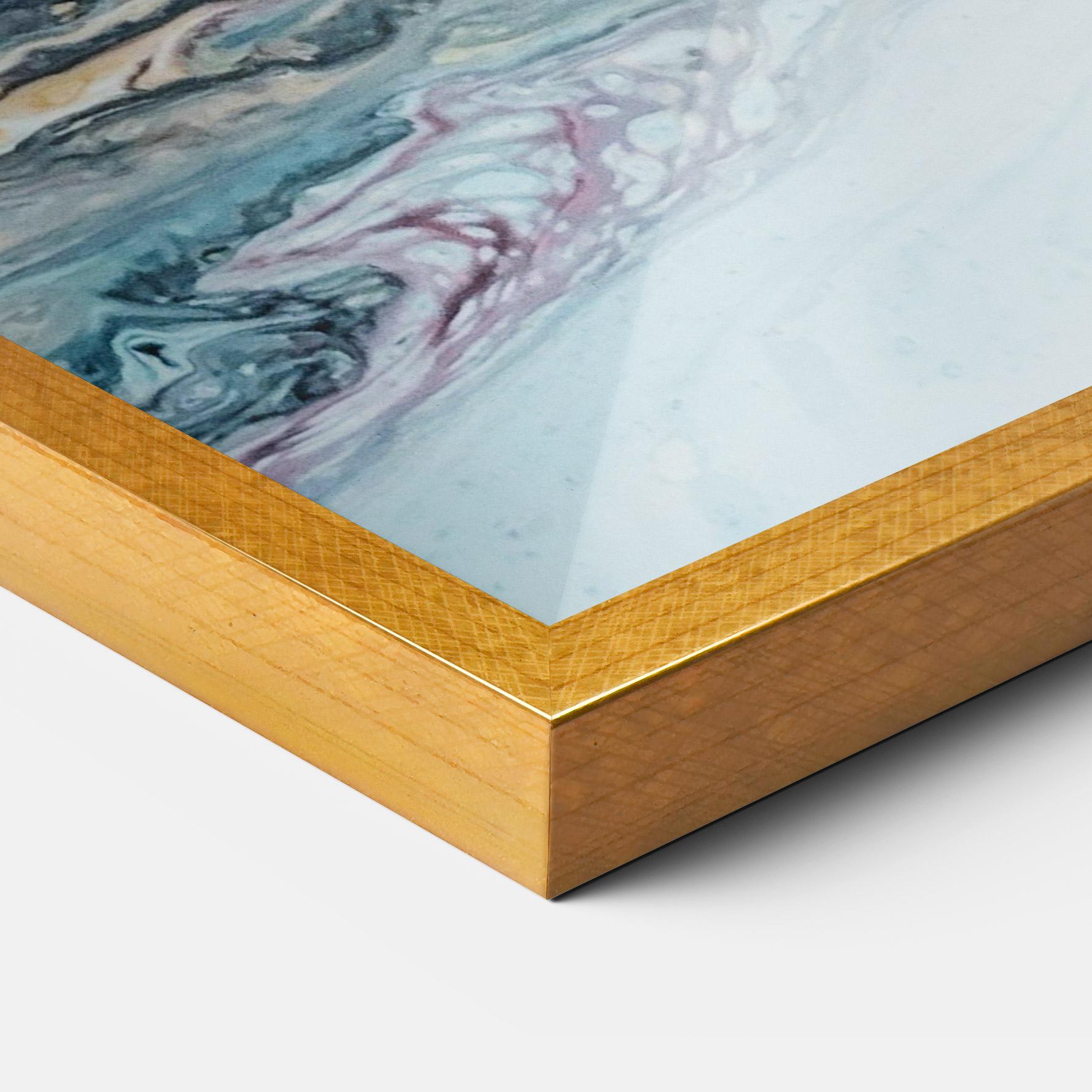 Рамкиран постер Light Blue Abstract mockup 3