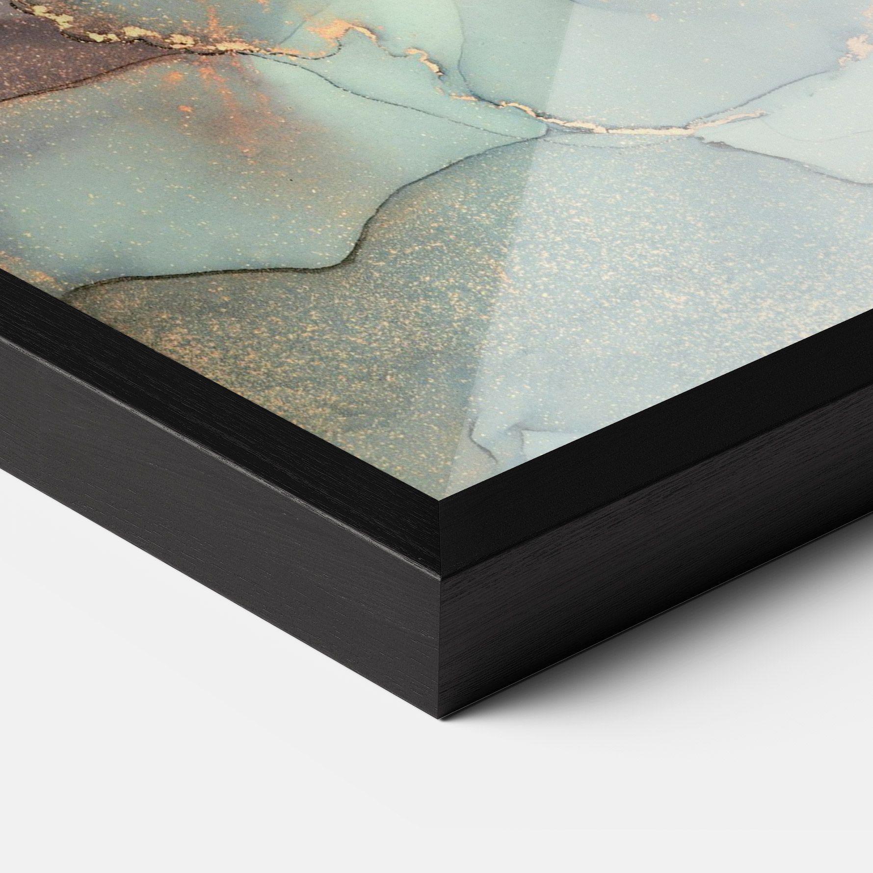 Abstract Turquoise Marble mockup 3