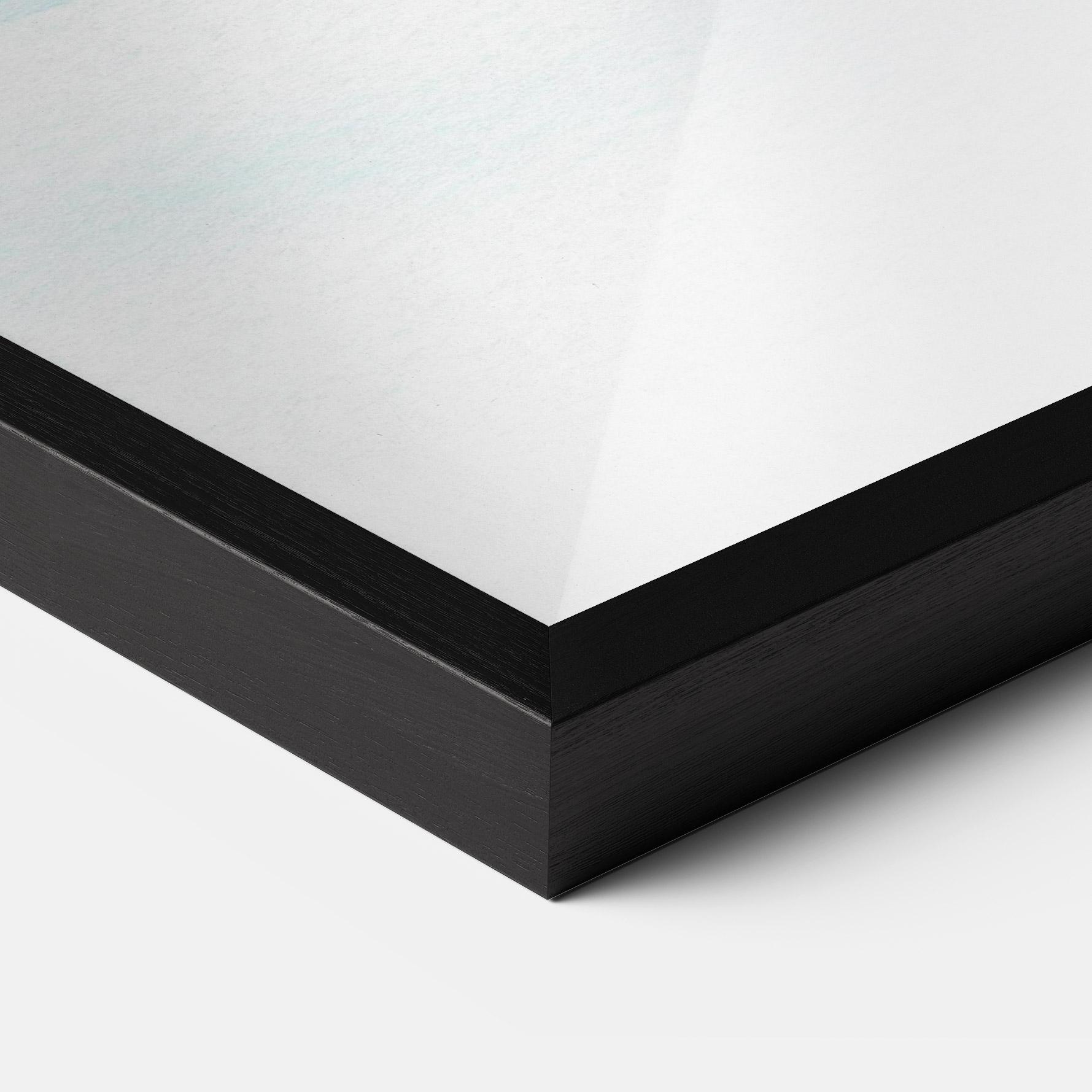 Рамкиран постер Golden Glitter Blue mockup 3