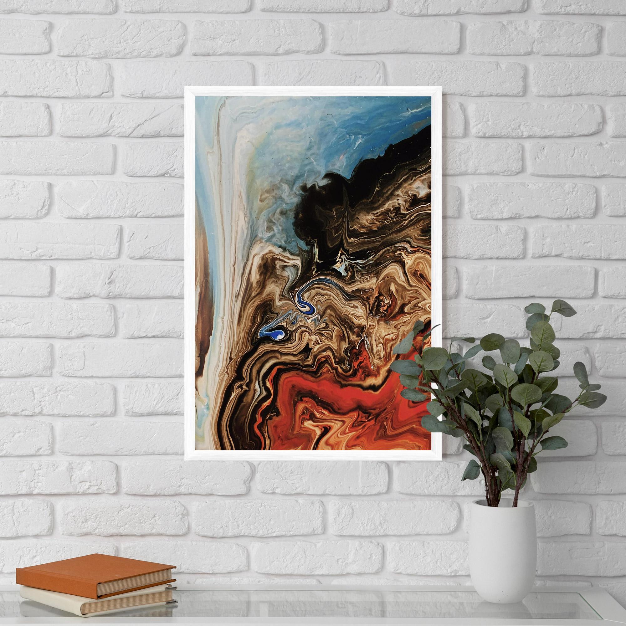 Рамкиран постер Abstract Waterfall mockup 5