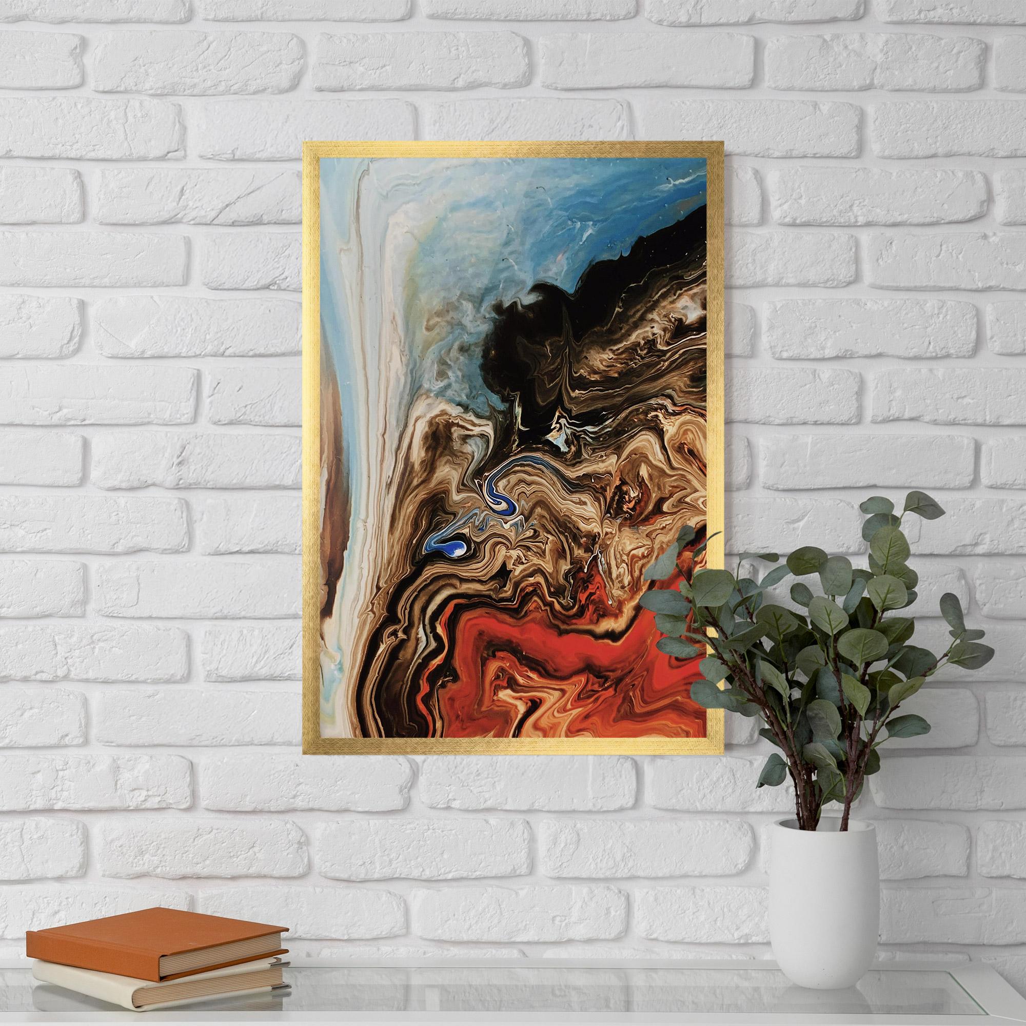 Рамкиран постер Abstract Waterfall mockup 5