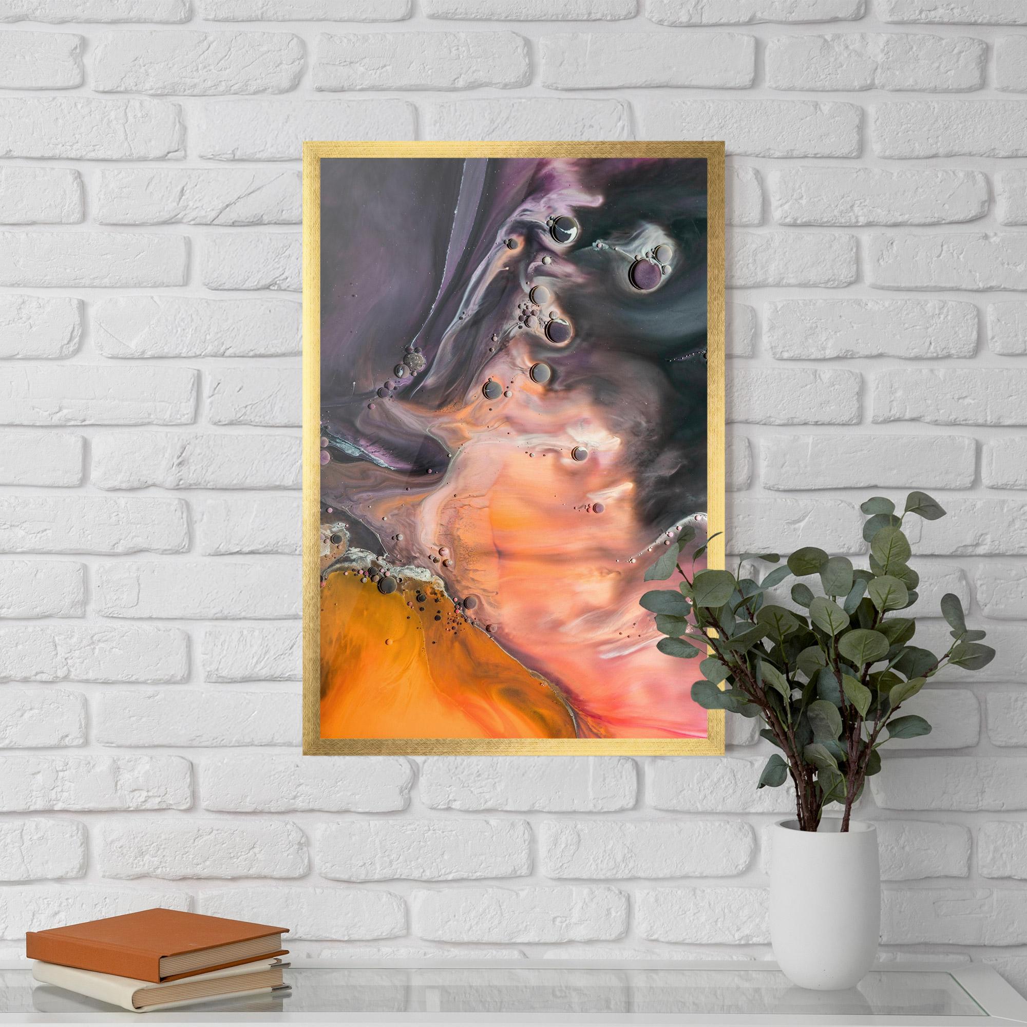 Рамкиран постер Orange Shades mockup 5