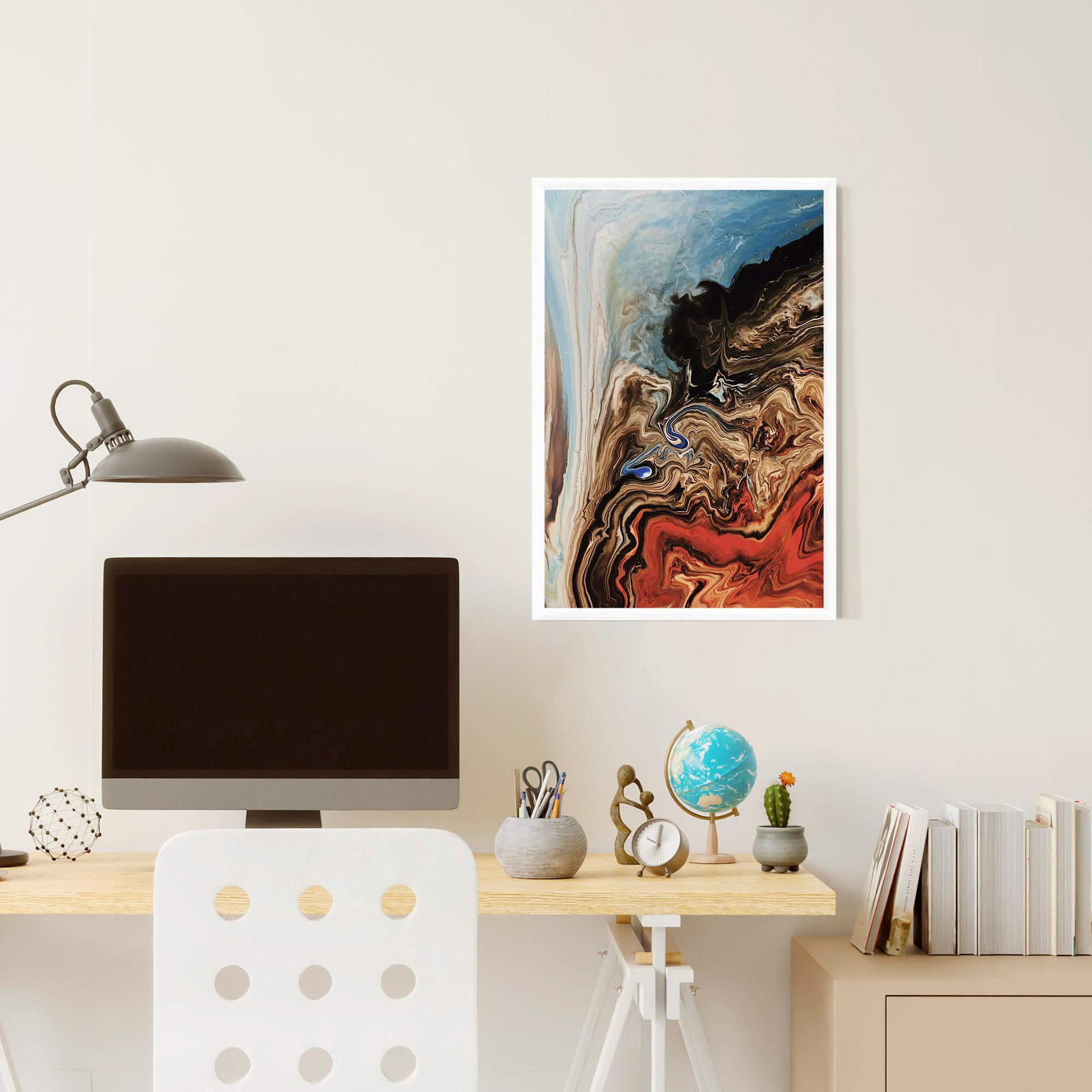 Рамкиран постер Abstract Waterfall mockup 6