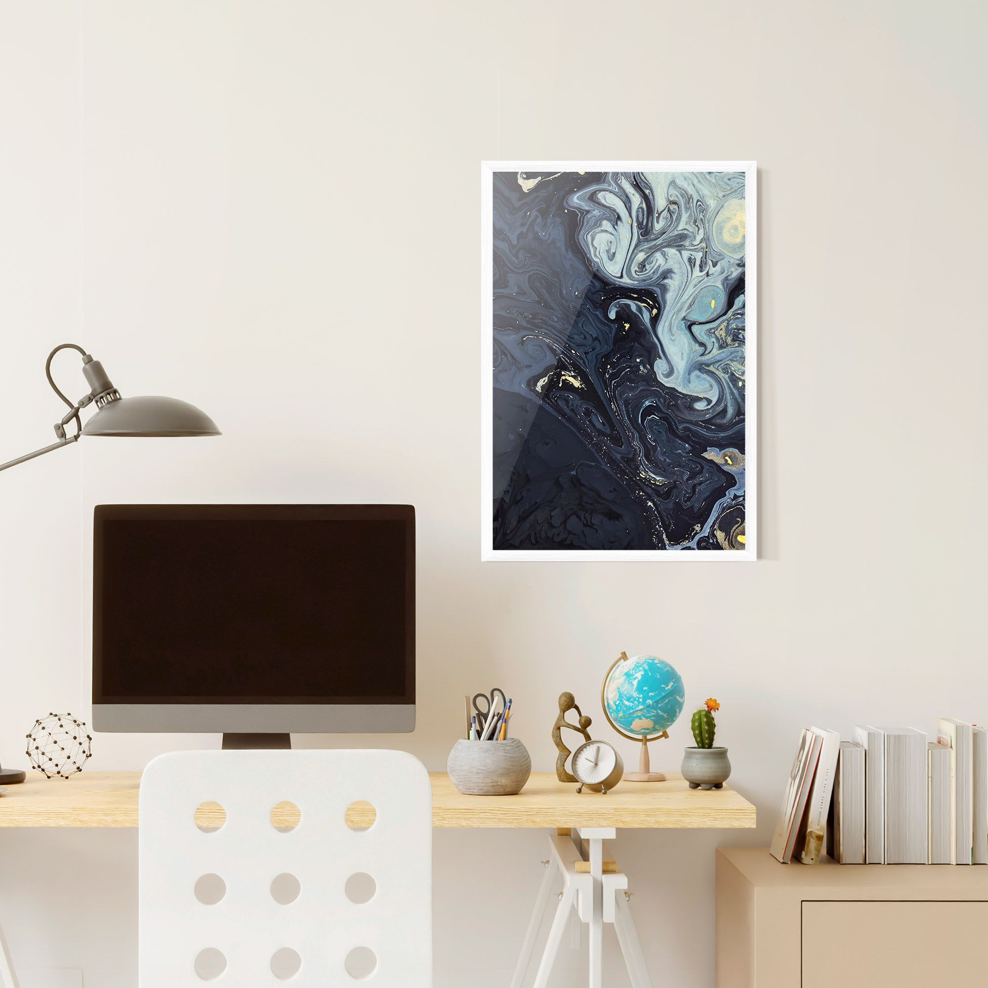 Dark Blue Painting mockup 6