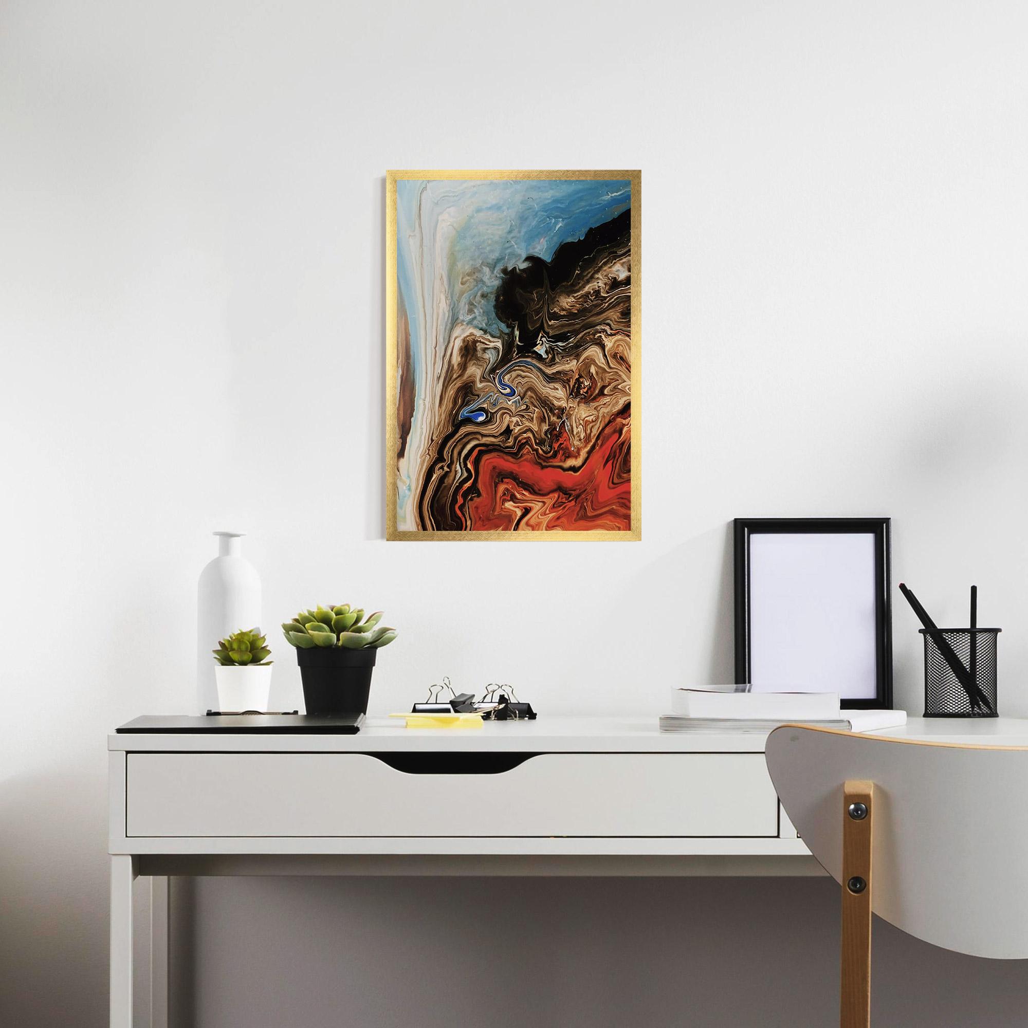 Рамкиран постер Abstract Waterfall mockup 7