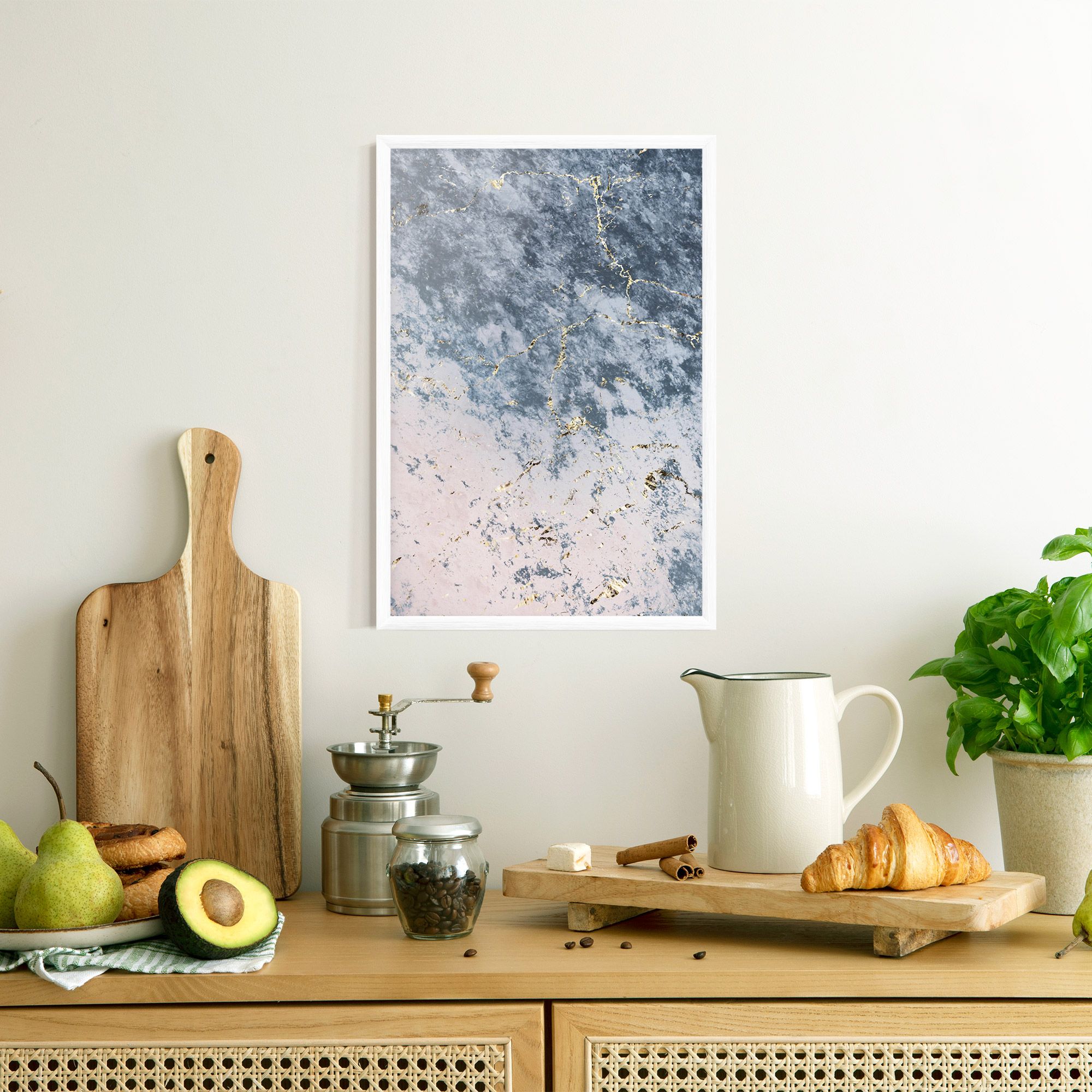 Blue Golden Lines mockup 8