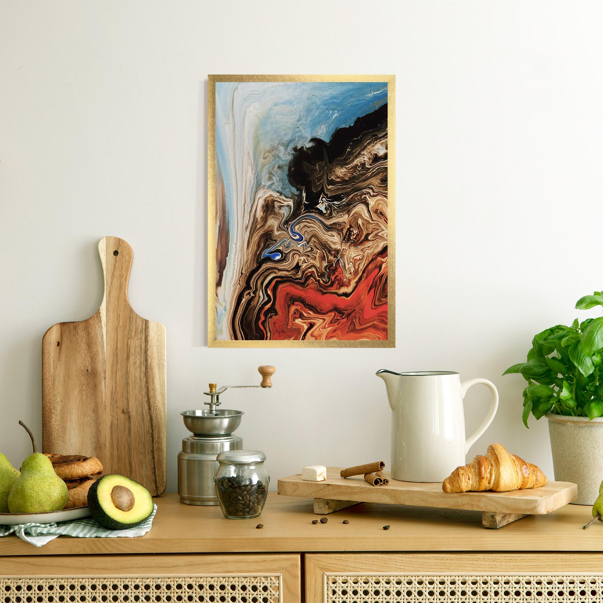 Рамкиран постер Abstract Waterfall mockup 8