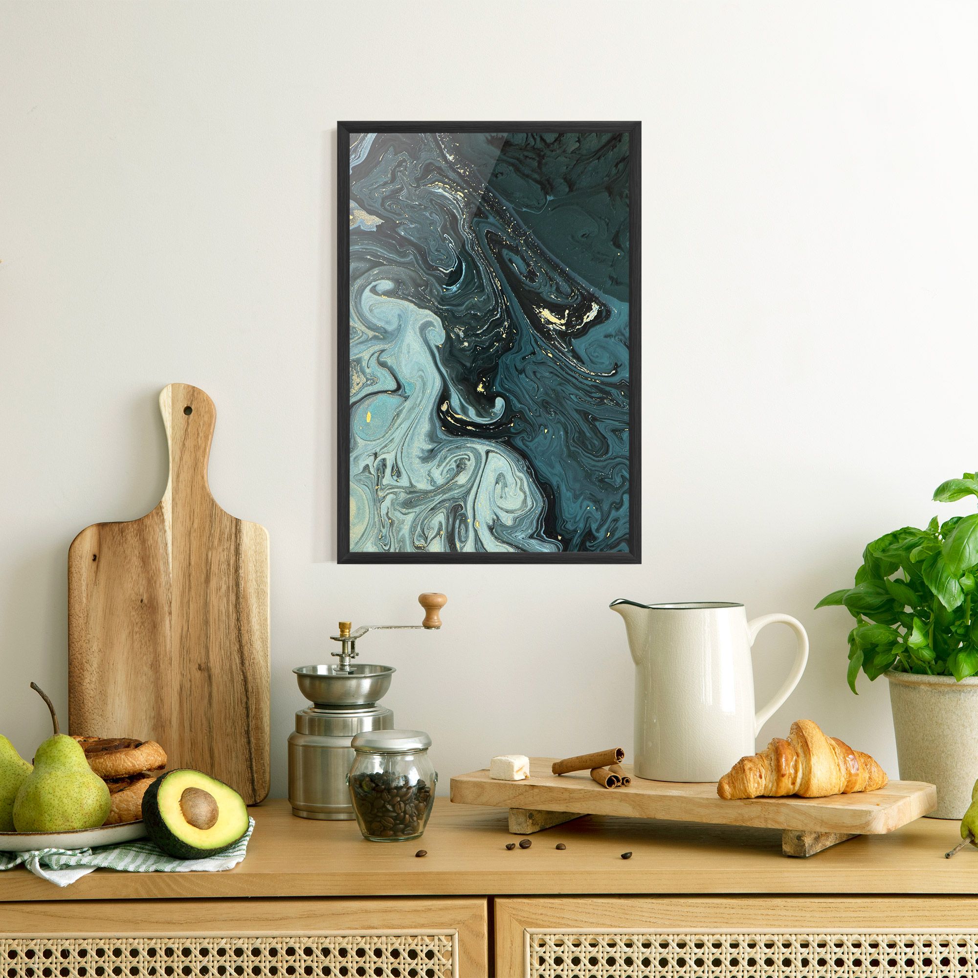 Dark Blue Golden Marble mockup 8