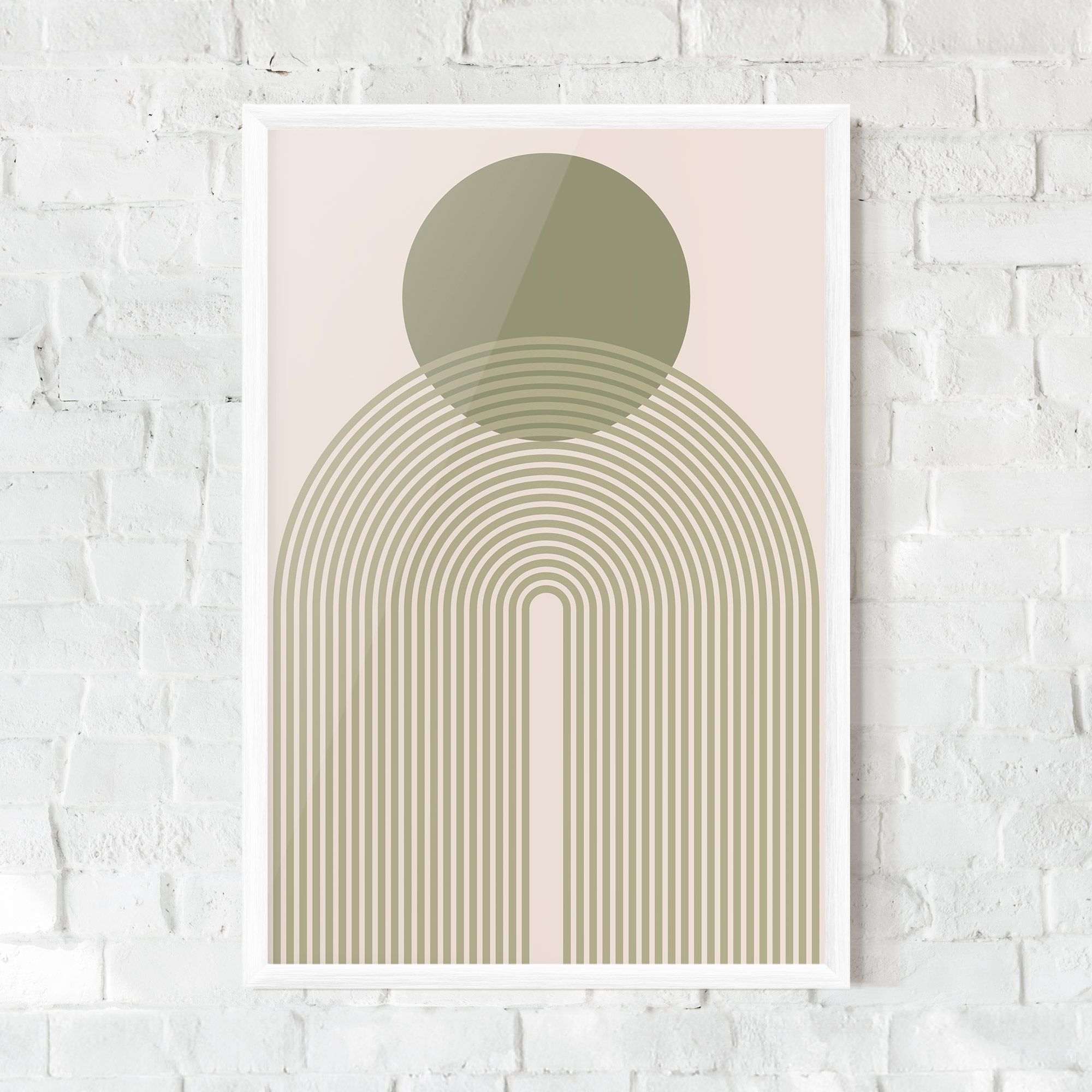 Green Circle Lines mockup 0