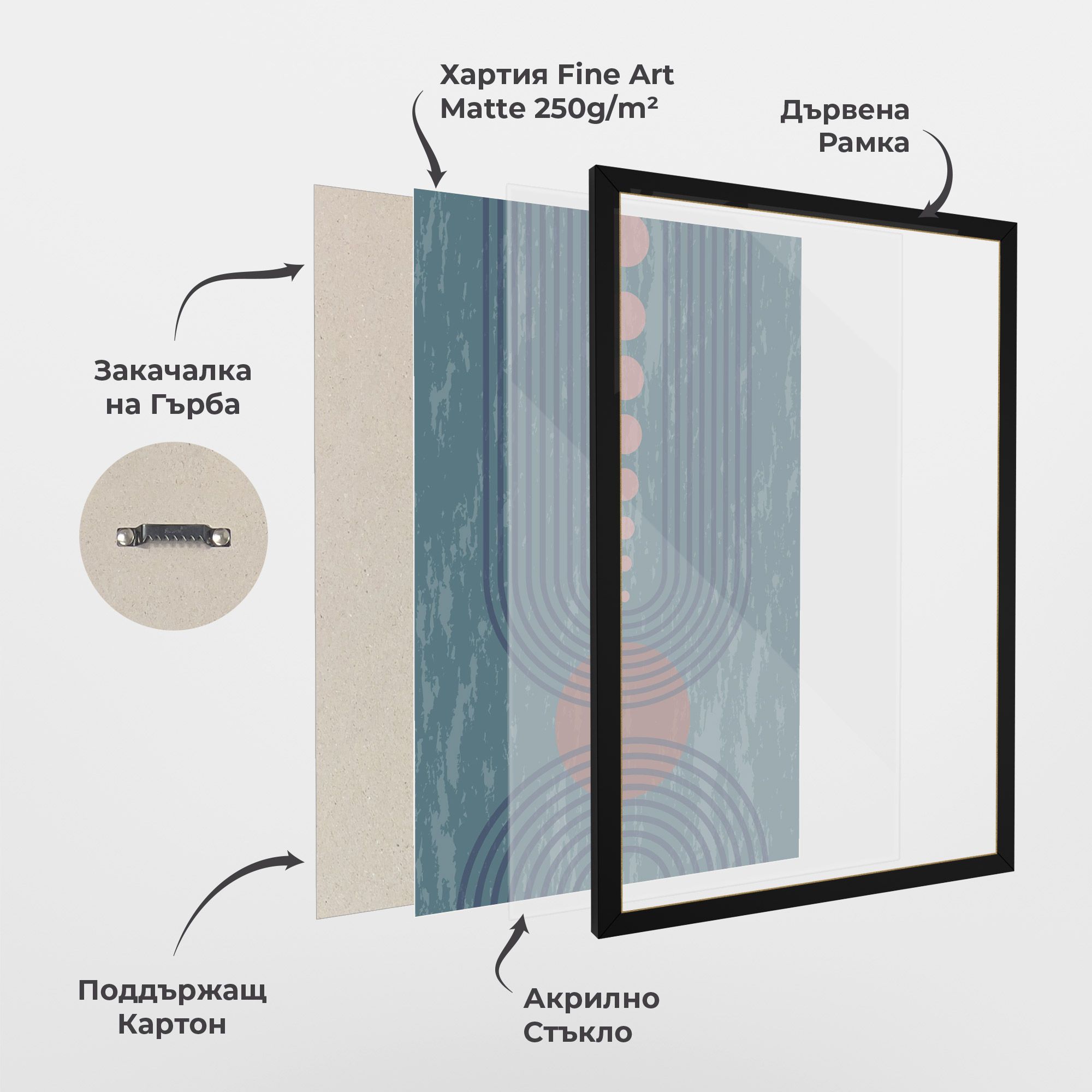 Pink Circle On Blue mockup 1