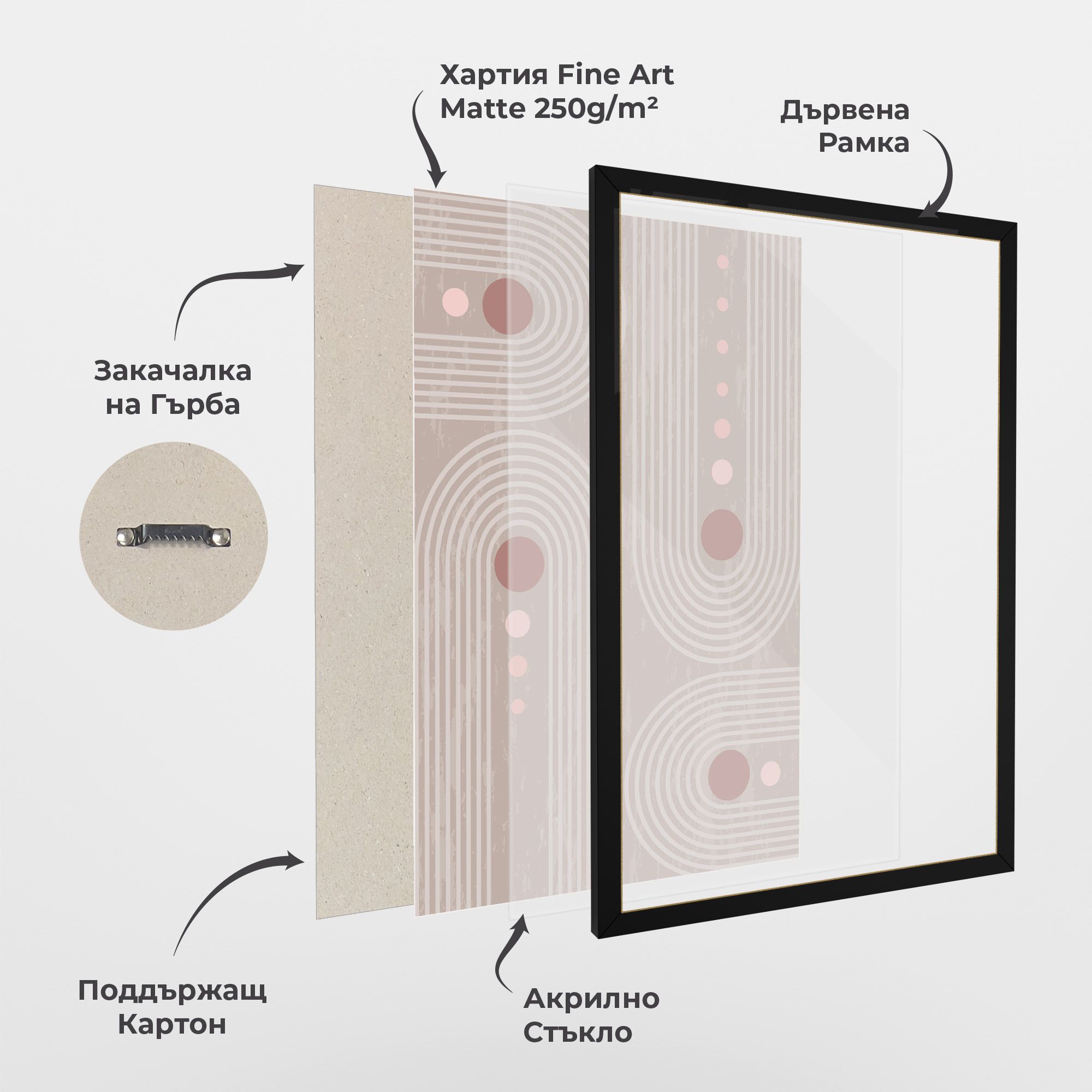 Pink Circle On Cream mockup 1