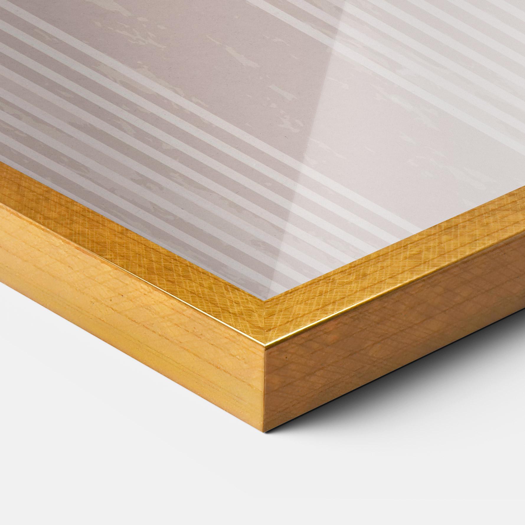 Рамкиран постер Pink Circle On Cream mockup 3