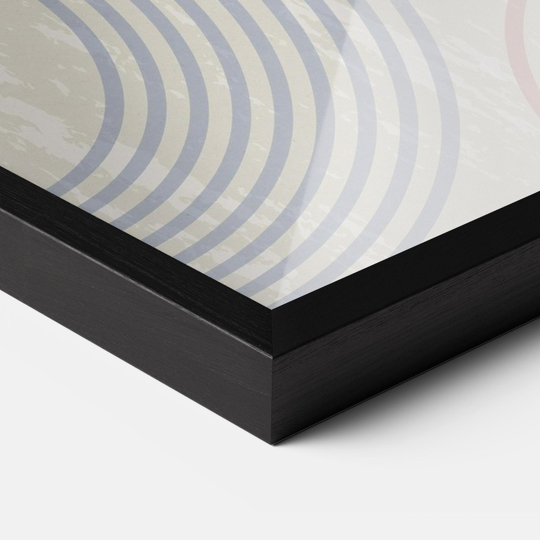 Рамкиран постер Green Pink Shapes mockup 3