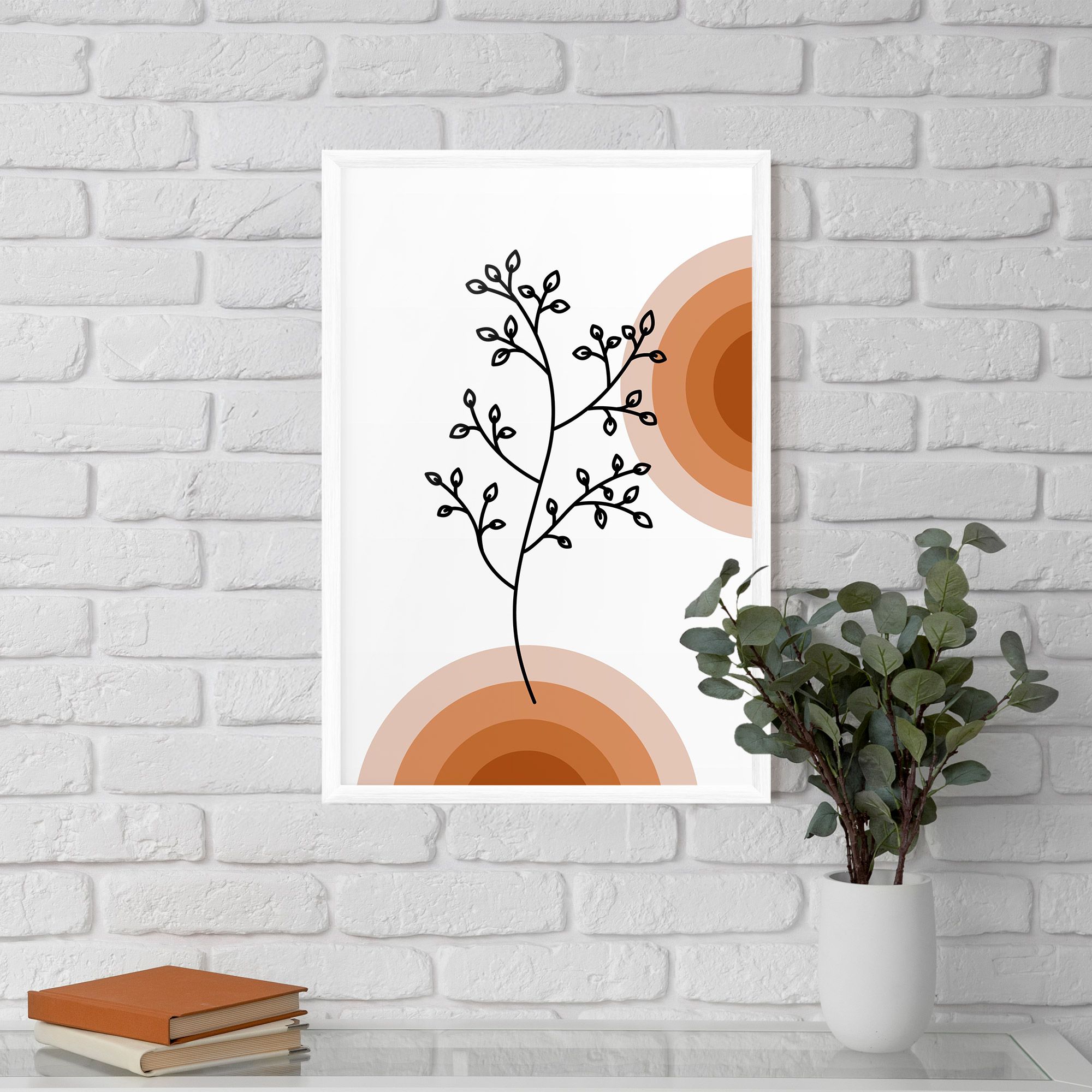 Plant Orange Circle mockup 5