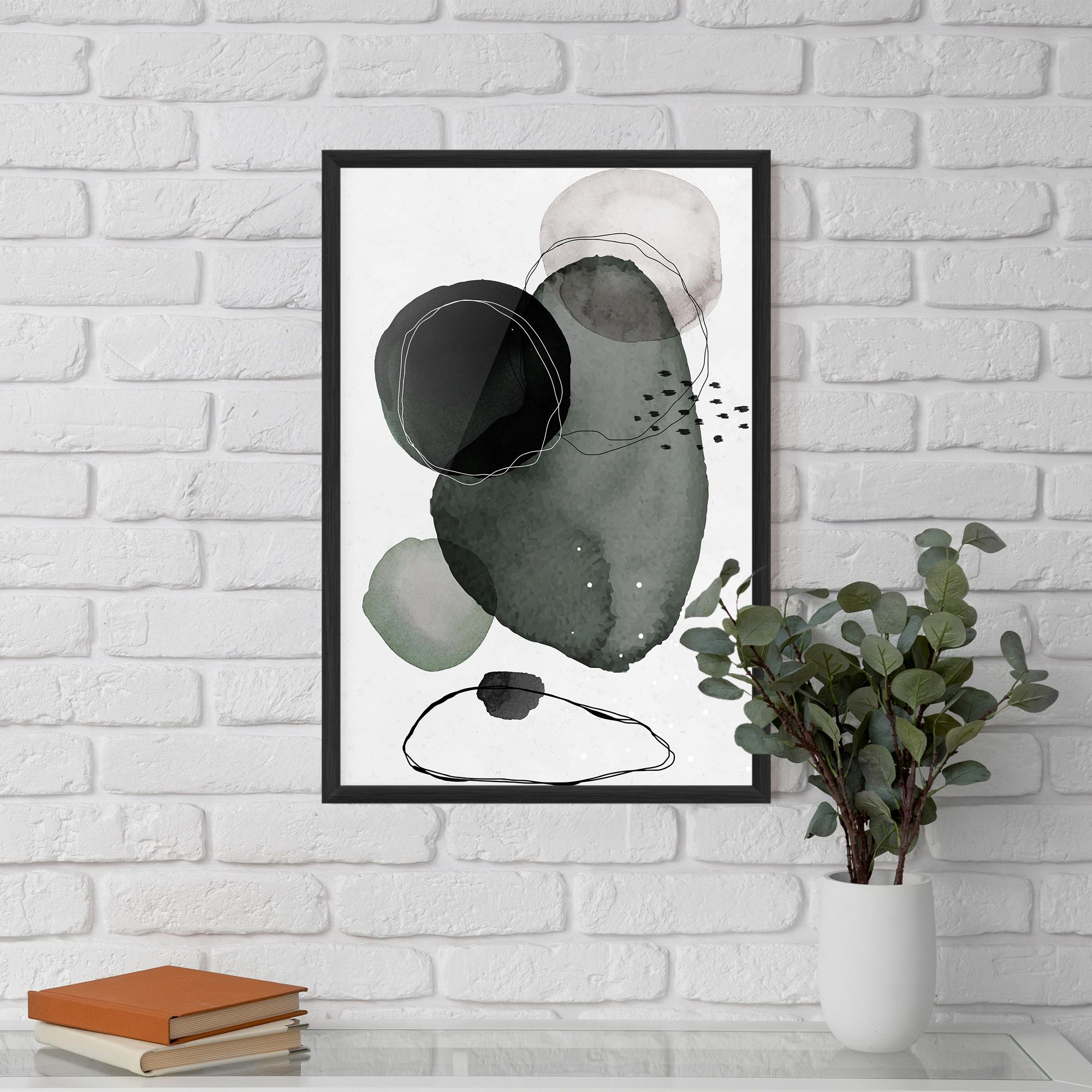 Green Watercolor mockup 5