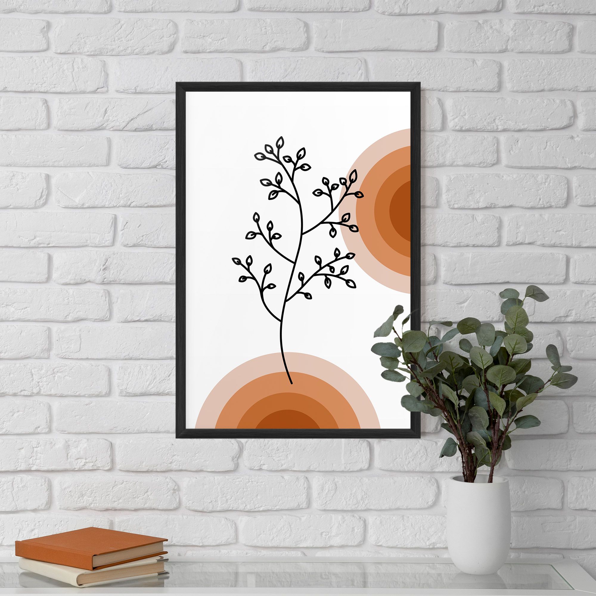 Plant Orange Circle mockup 5